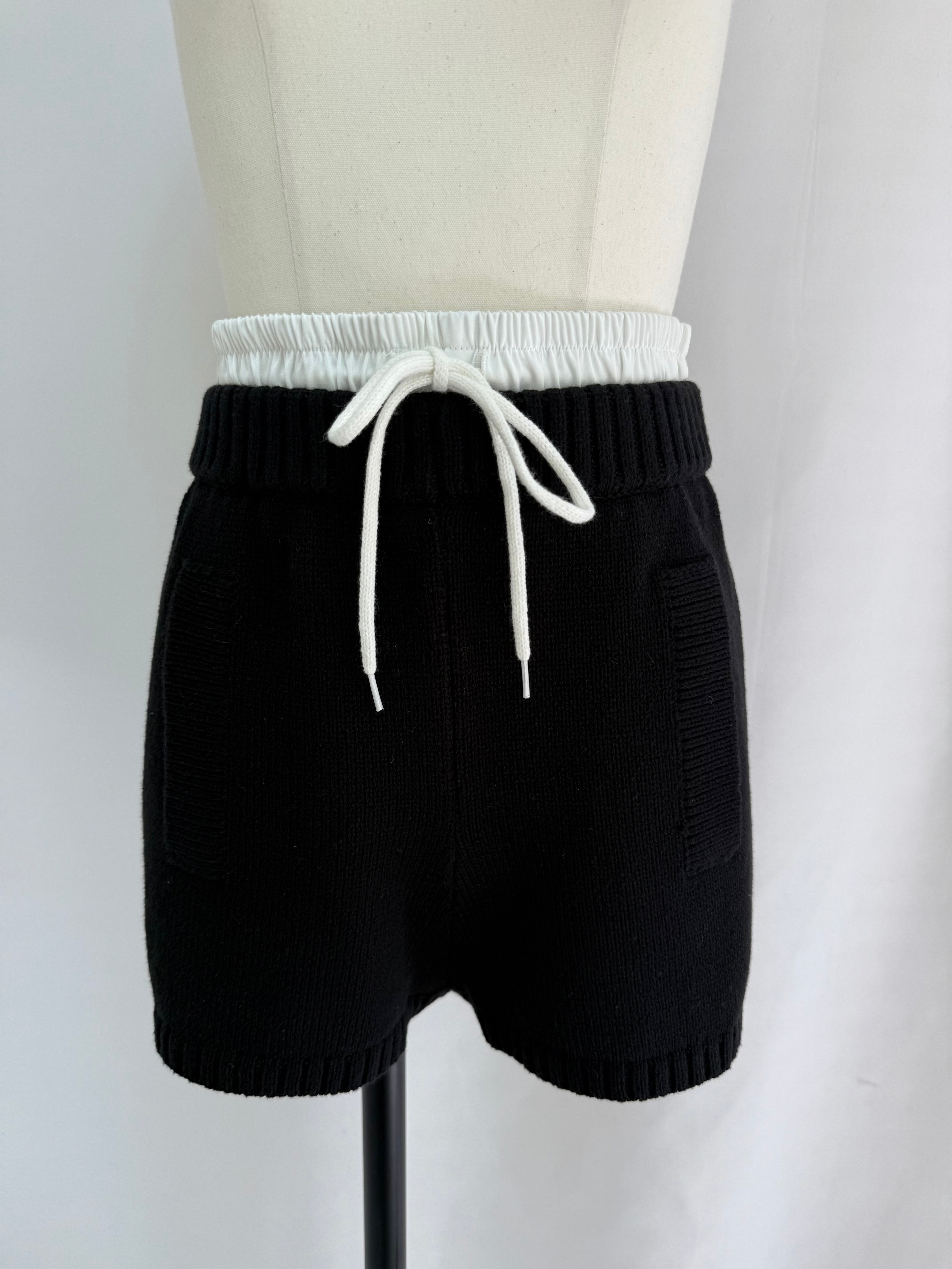 Waist layered knit shorts(SETUP着用可)