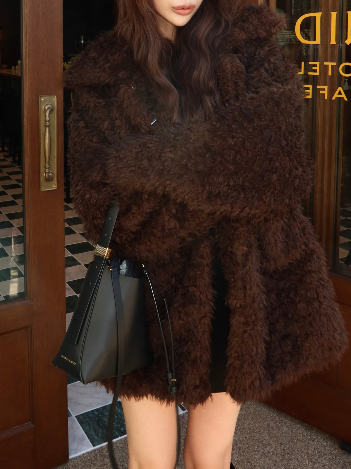 【予約】Big collar teddy bear coat(11月上旬発送予定)