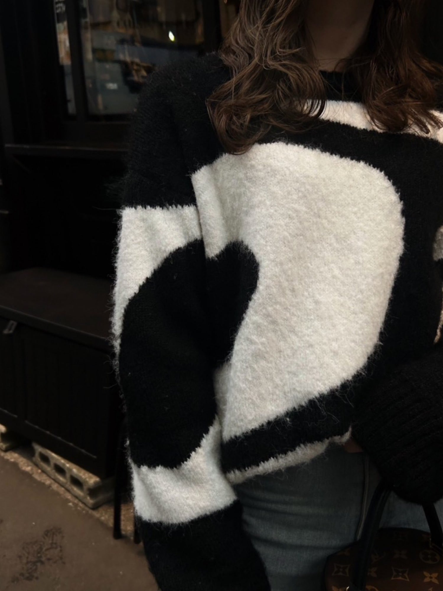 【予約】Hidden logo loose knit(BLK 12月下旬〜1月上旬発送予定)