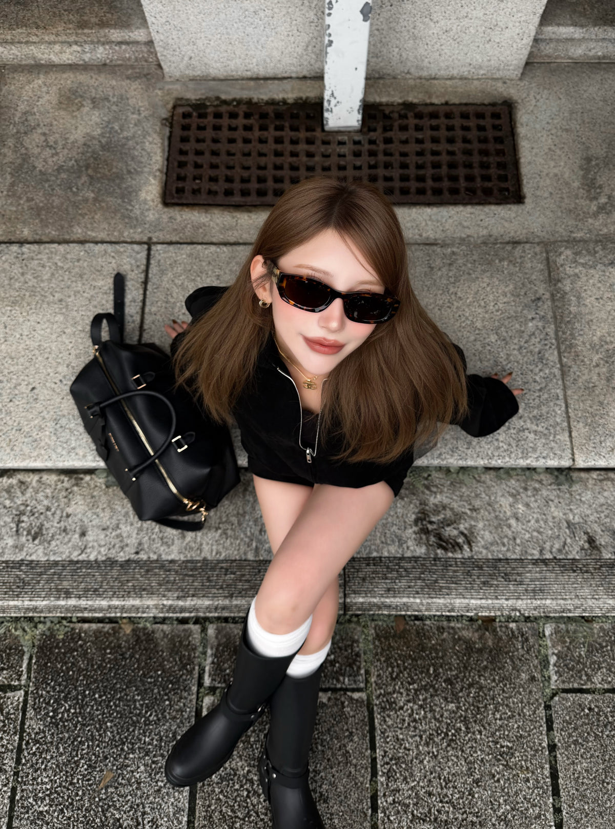 Eco suede shorts(SETUP着用可)