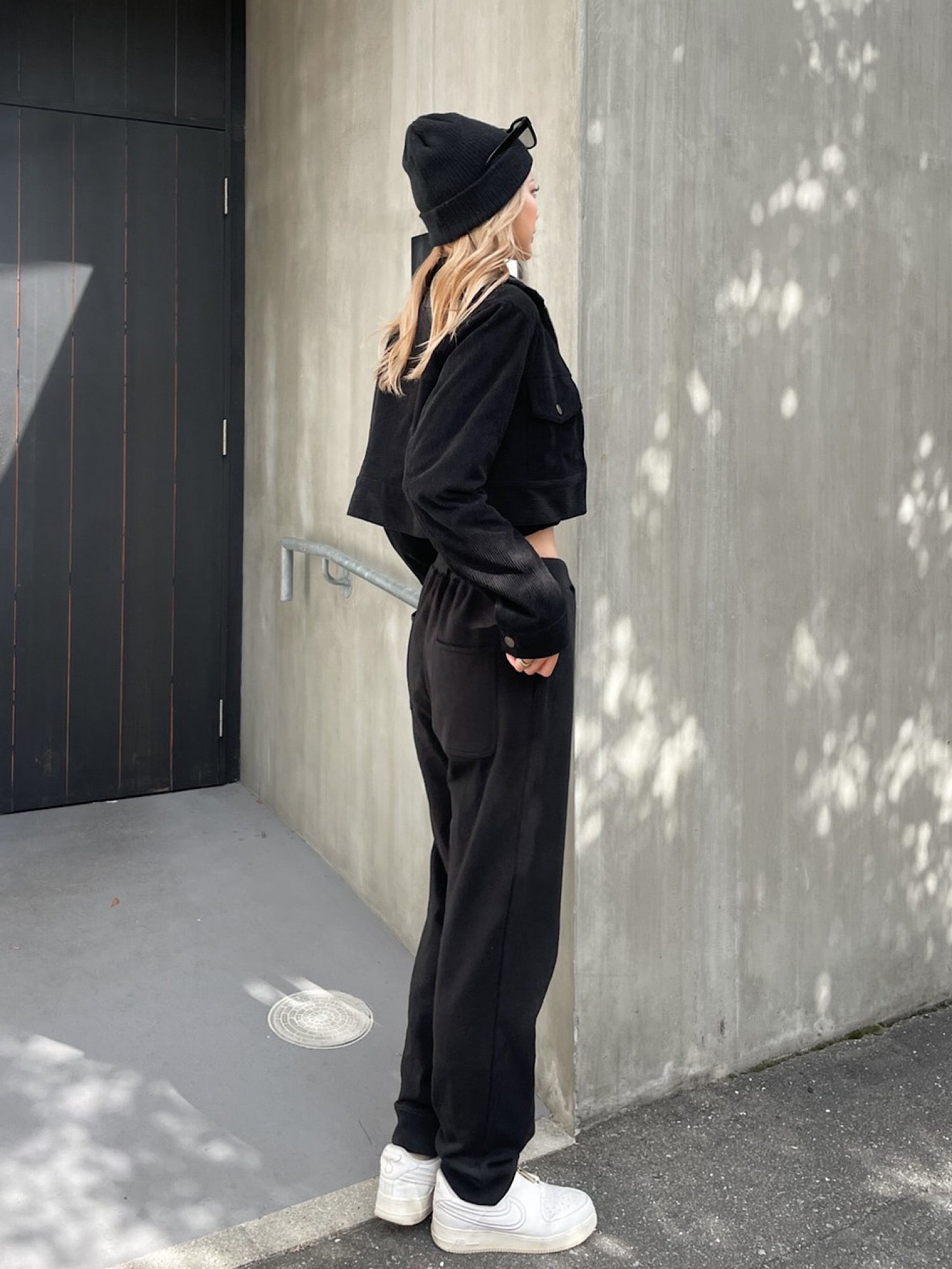 Message print sweat pants