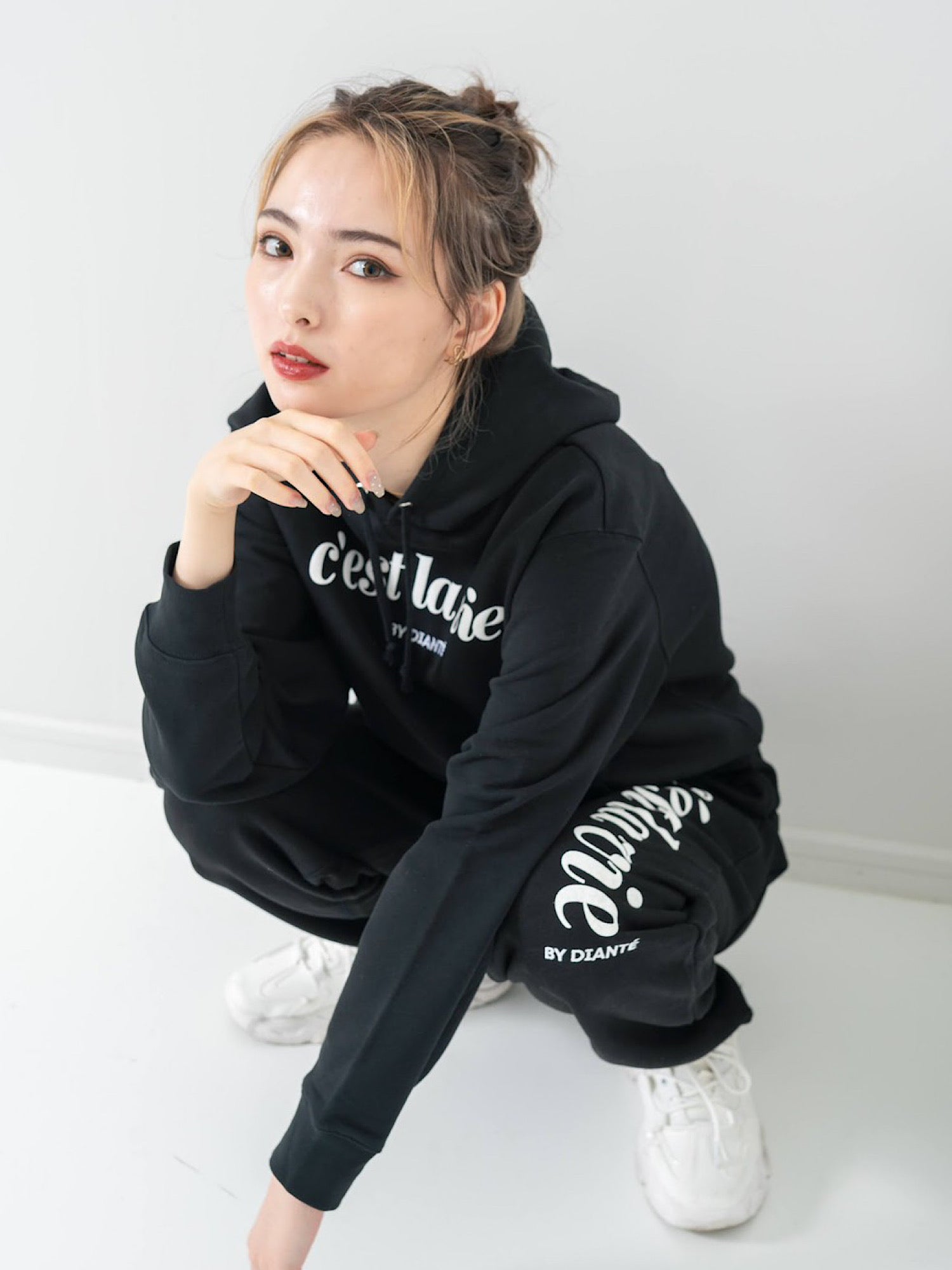 Foam print unisex sweat pants