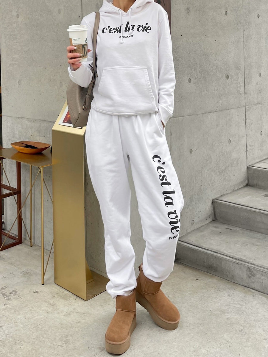 Foam print unisex sweat pants | DIANTÉ (ディアンテ)公式通販サイト