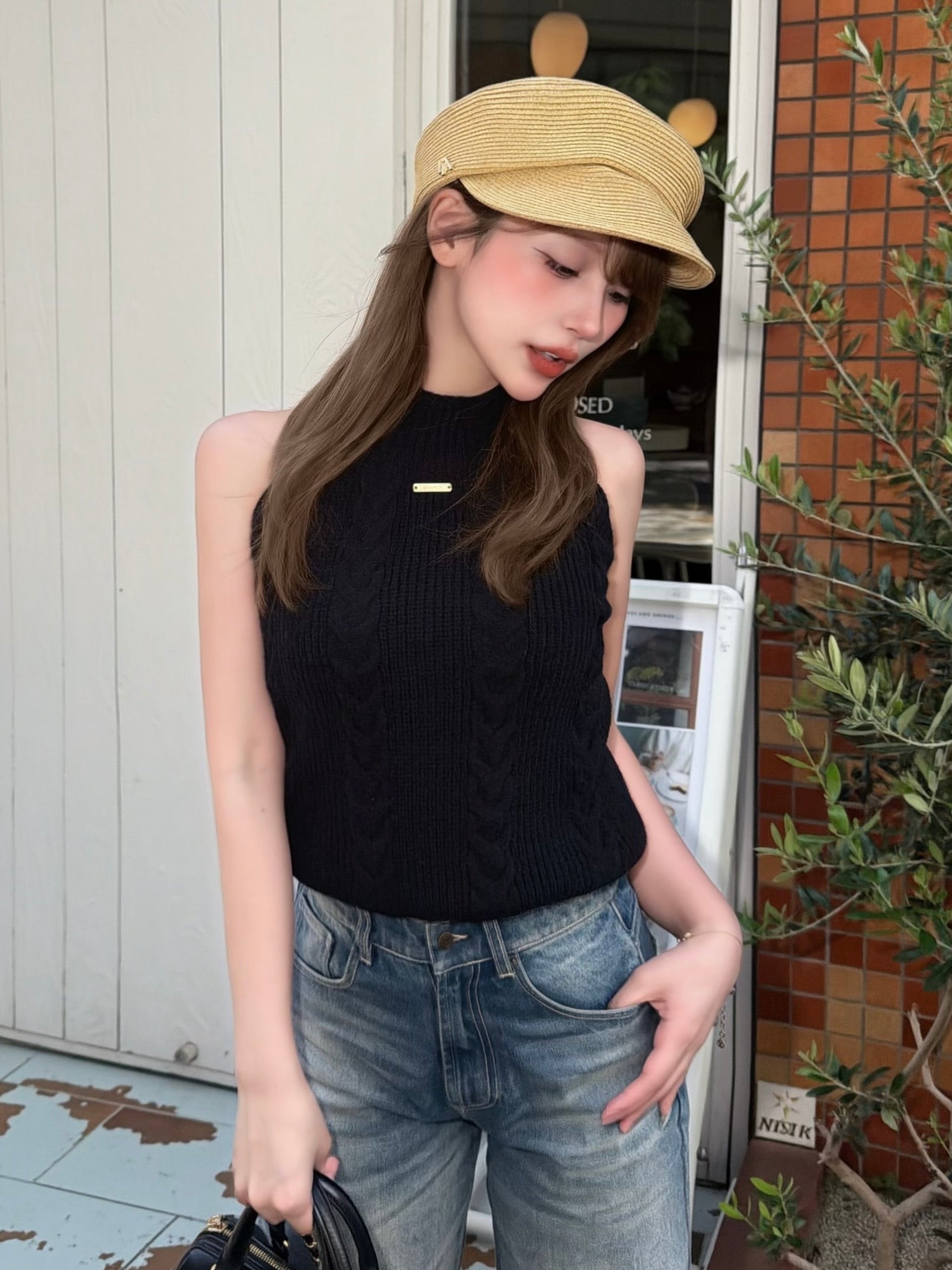【予約】American sleeve cable knit(9月上旬発送予定)