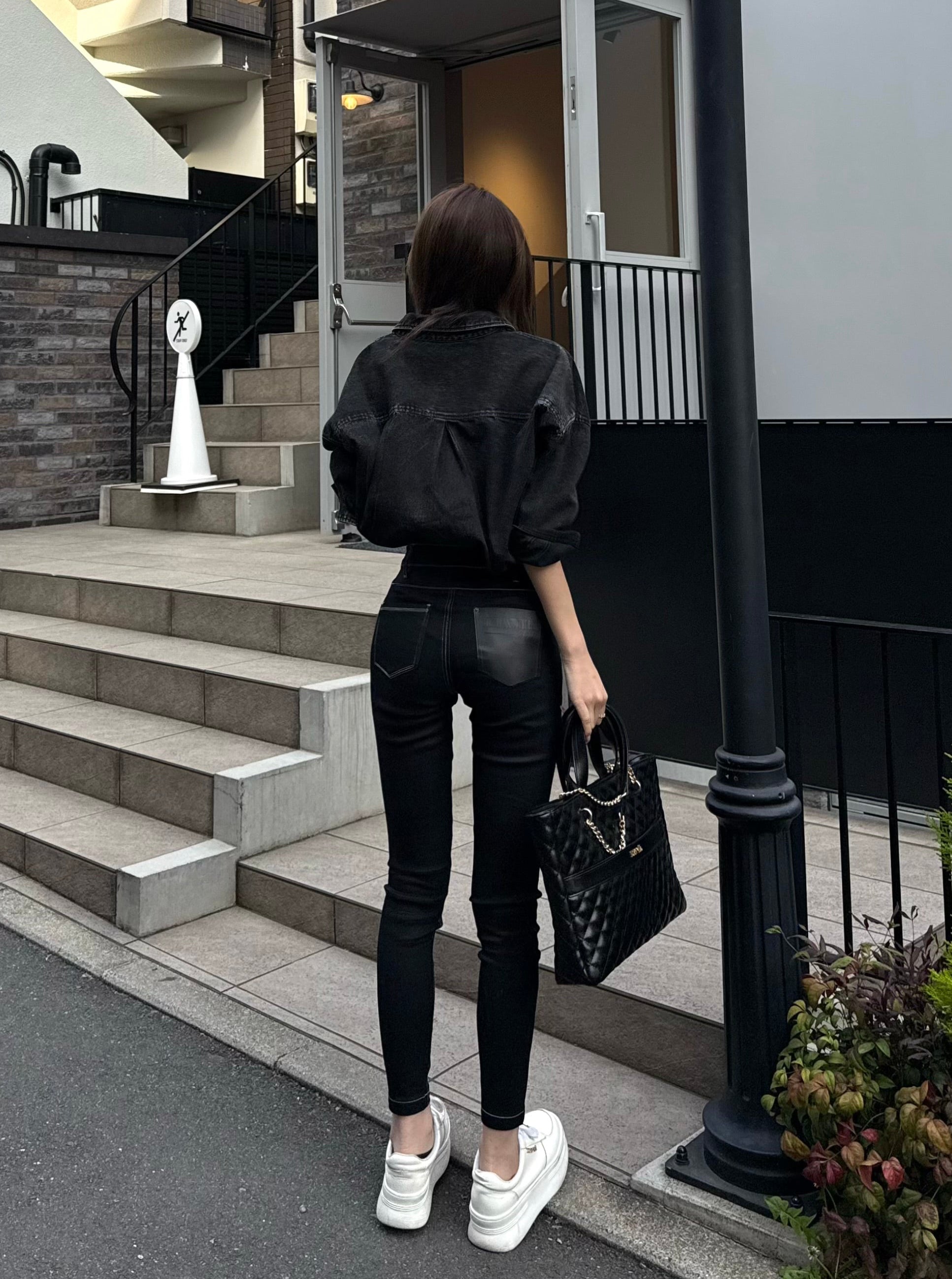 【予約】High waist skinny denim(INDIGO 5月下旬発送予定)