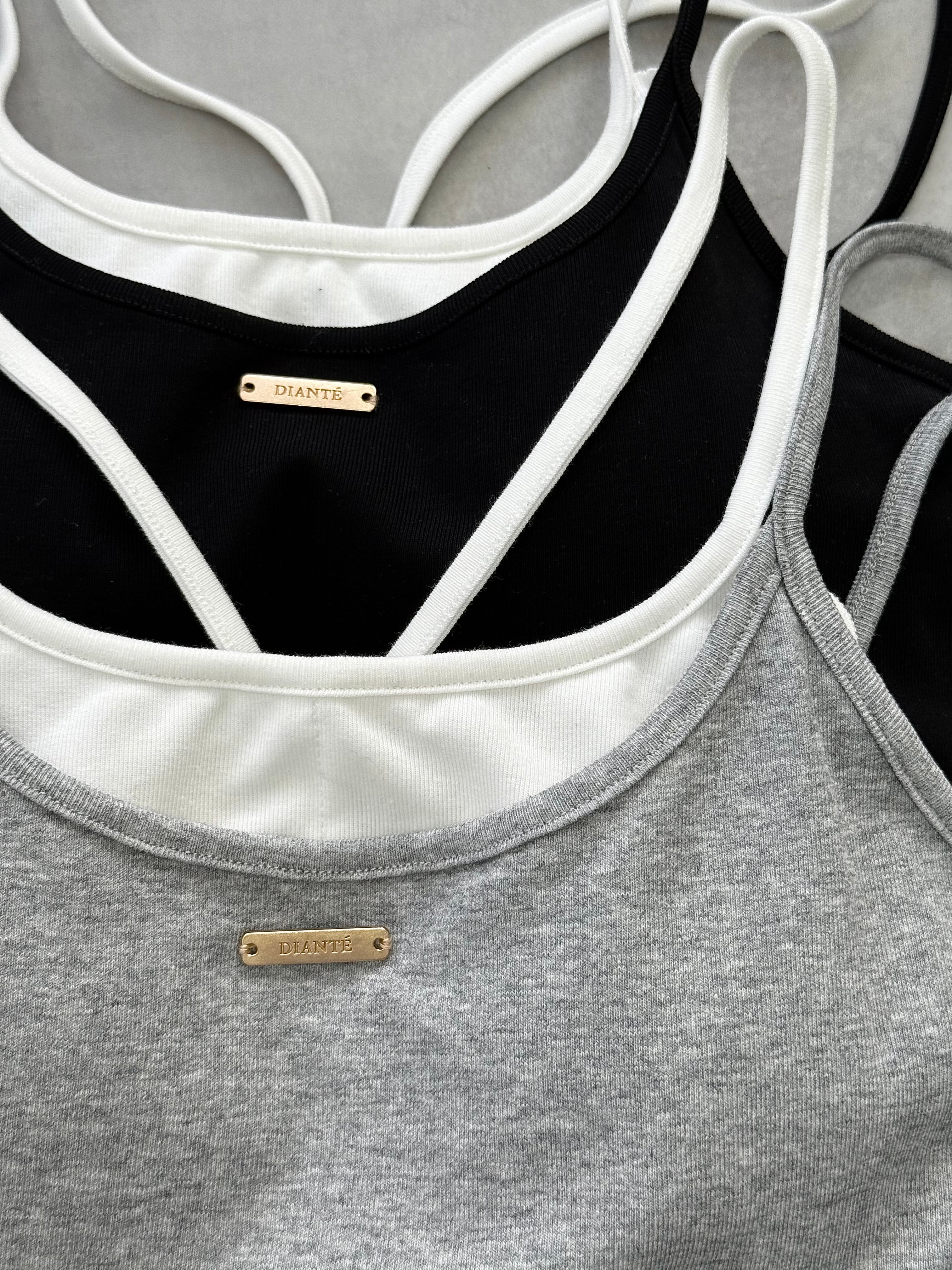【予約】Layered camisole maxi dress with inner bra(6月上旬〜下旬発送予定)