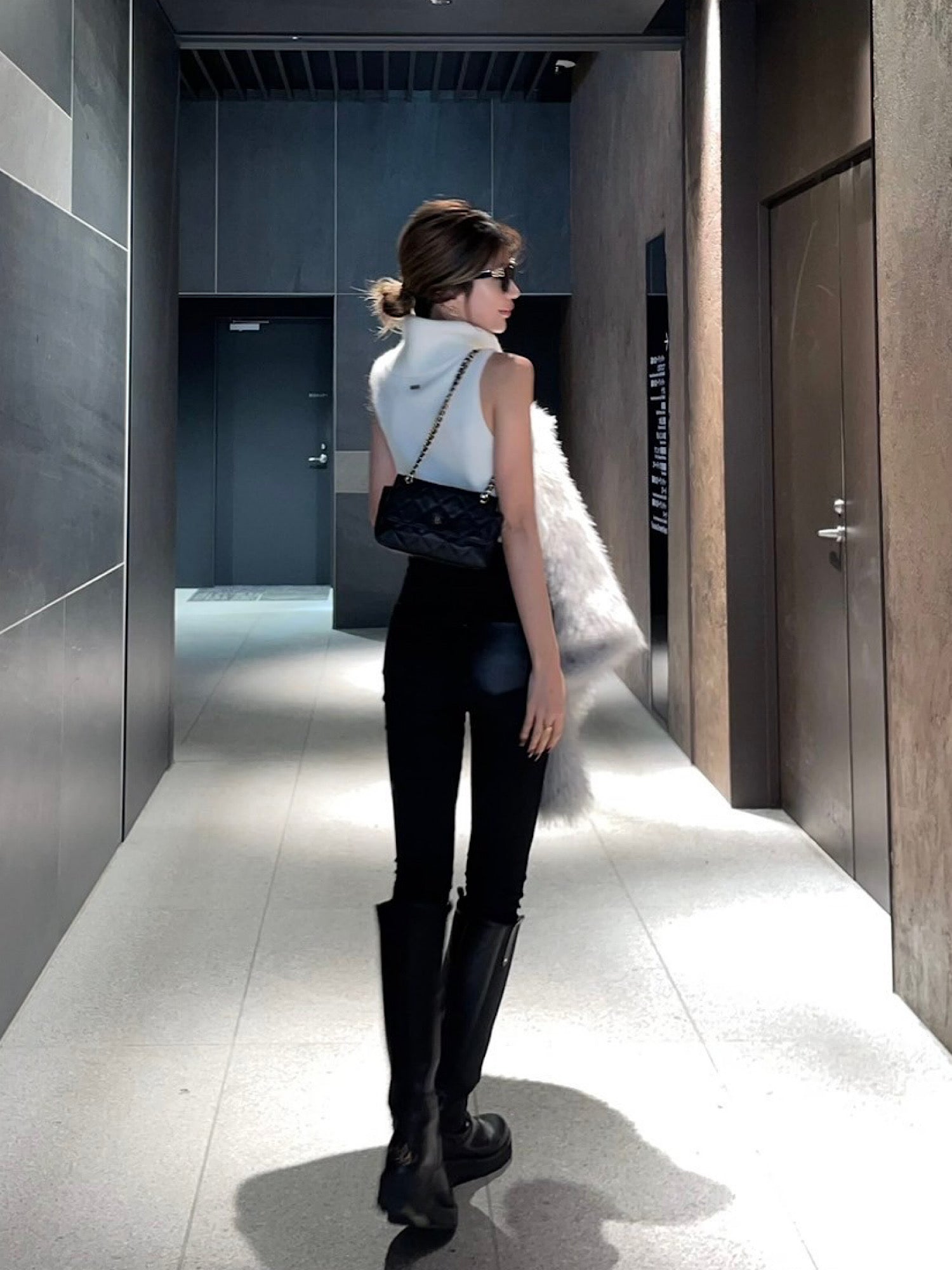 【予約】High waist skinny denim(I/BLU M 8月上旬発送予定)