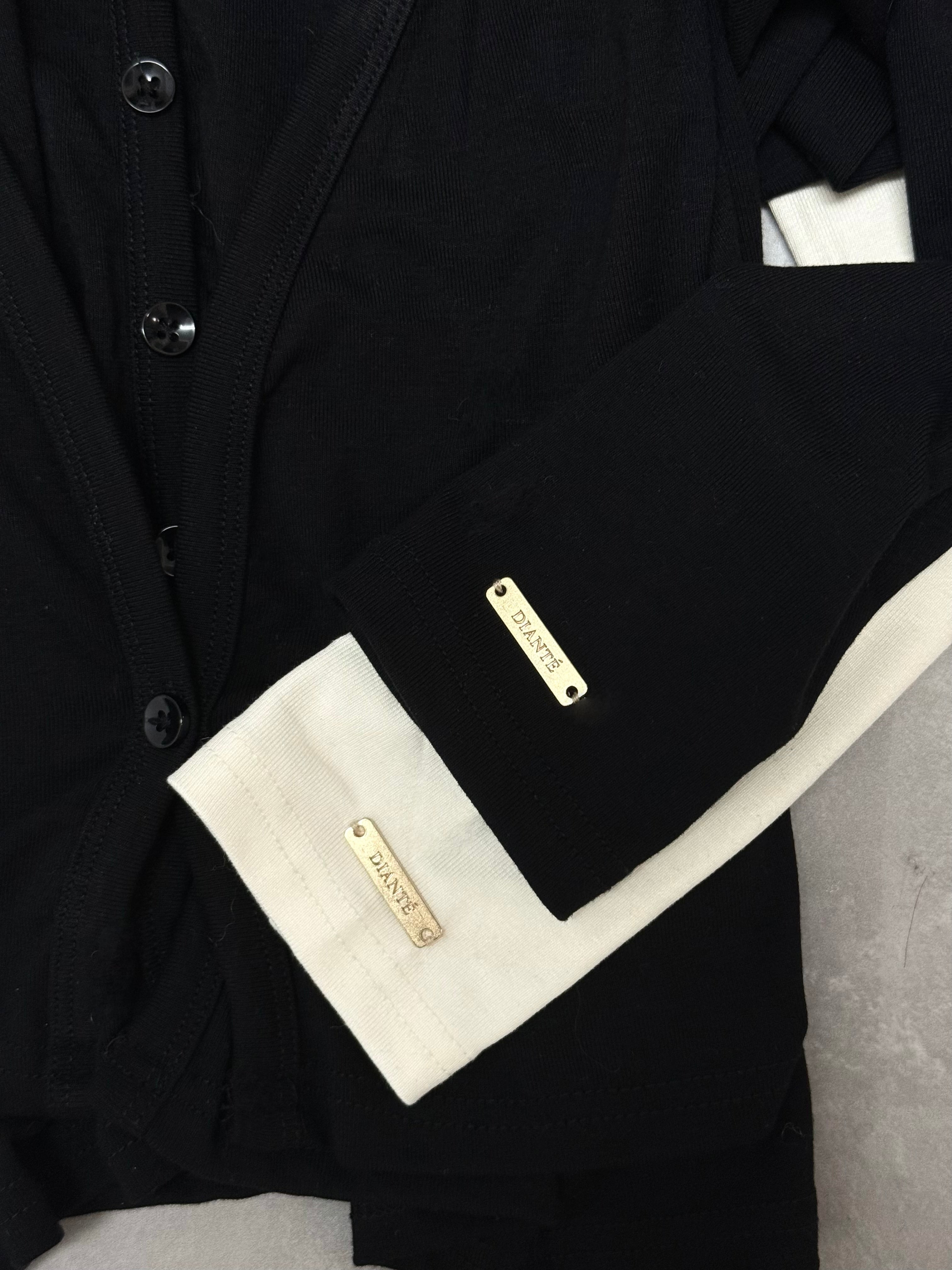 【予約】Cardigan docking halter neck tops(3月中旬〜下旬発送予定)