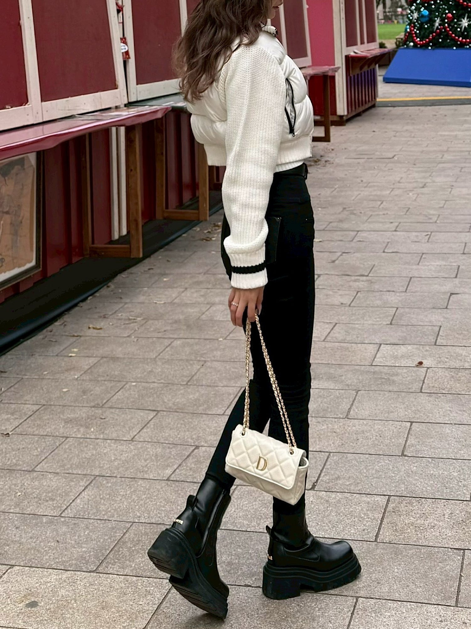 【予約】High waist skinny denim(I/BLU M 8月上旬発送予定)