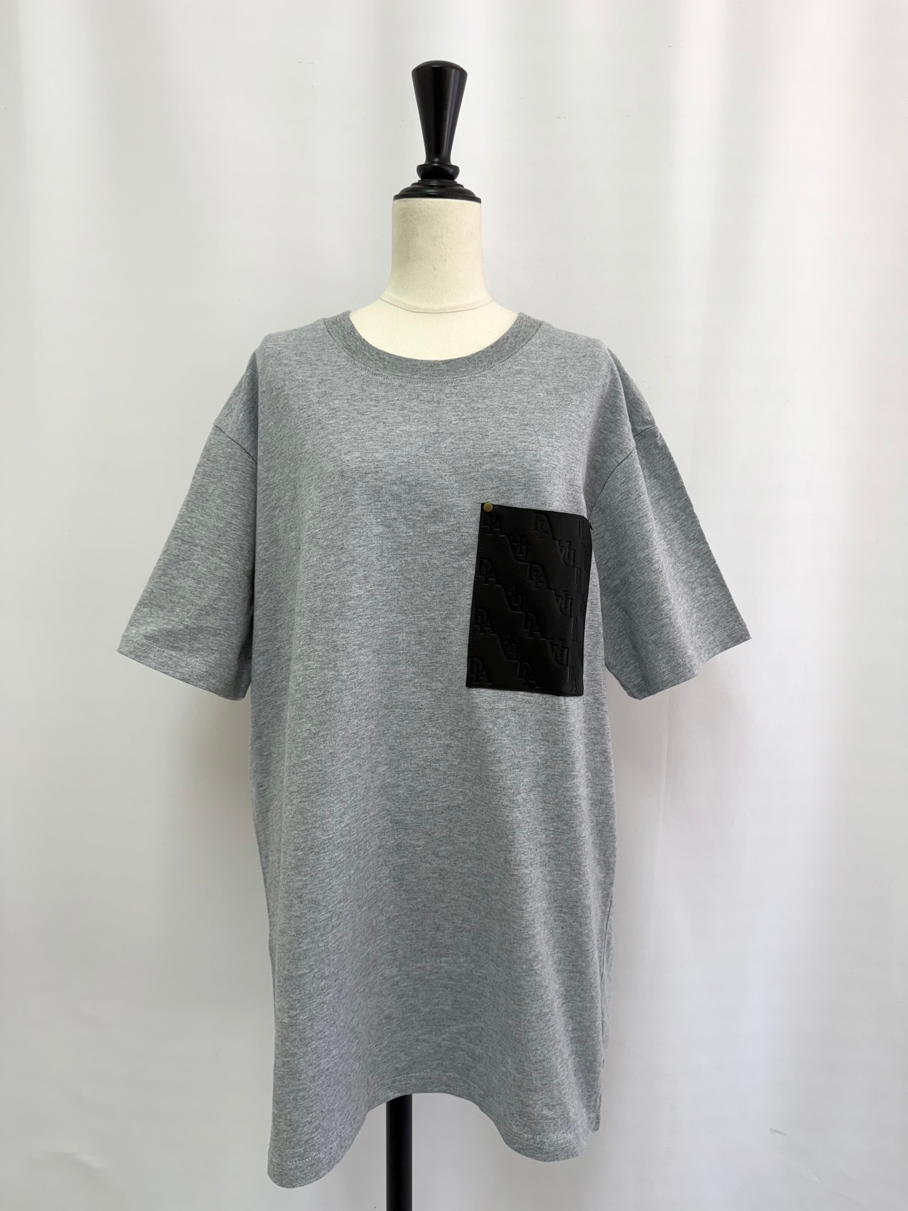 【予約】Leather pocket over Tee(7月中旬〜8月中旬発送予定)