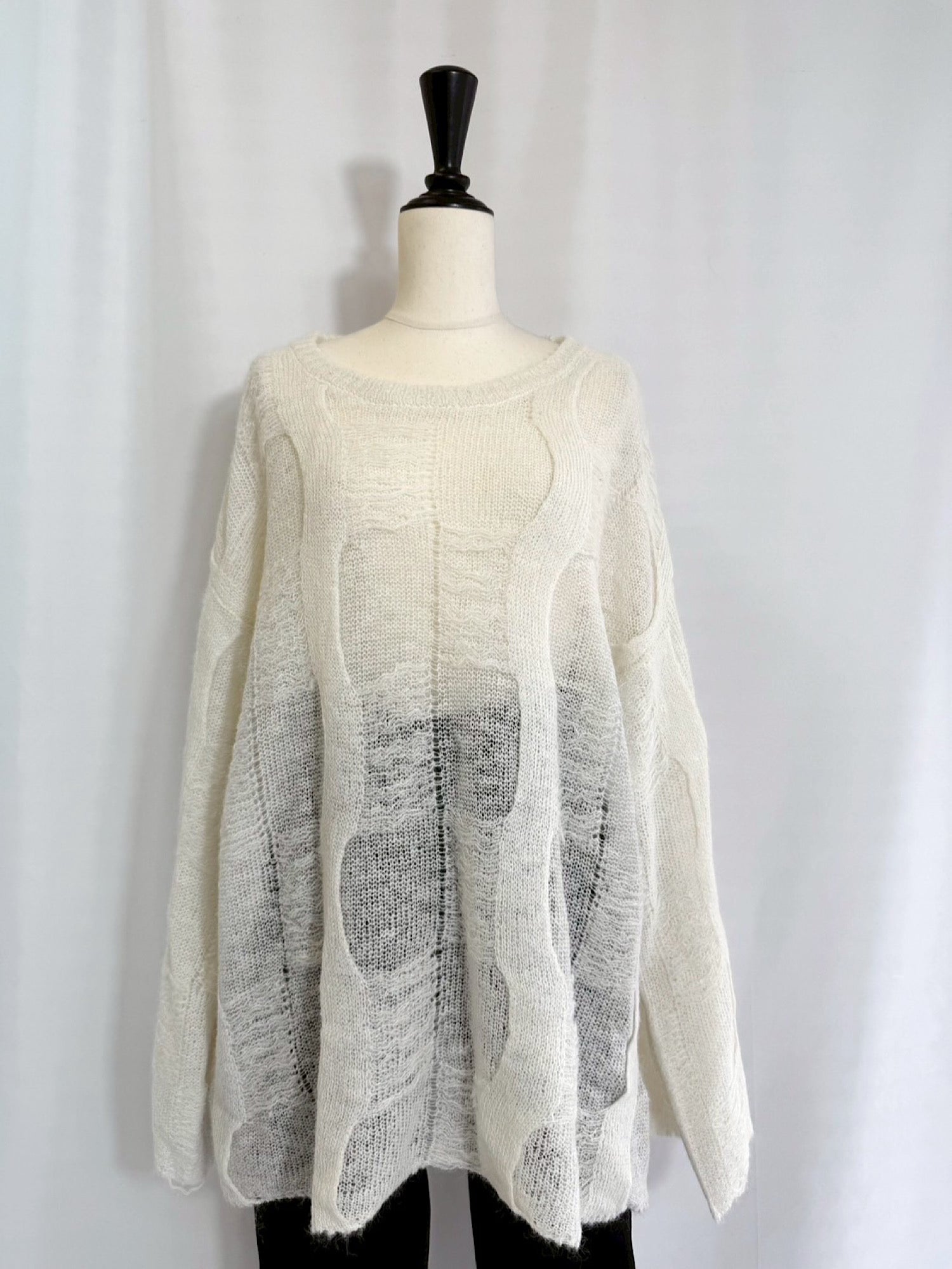 Mohair blend loose knit