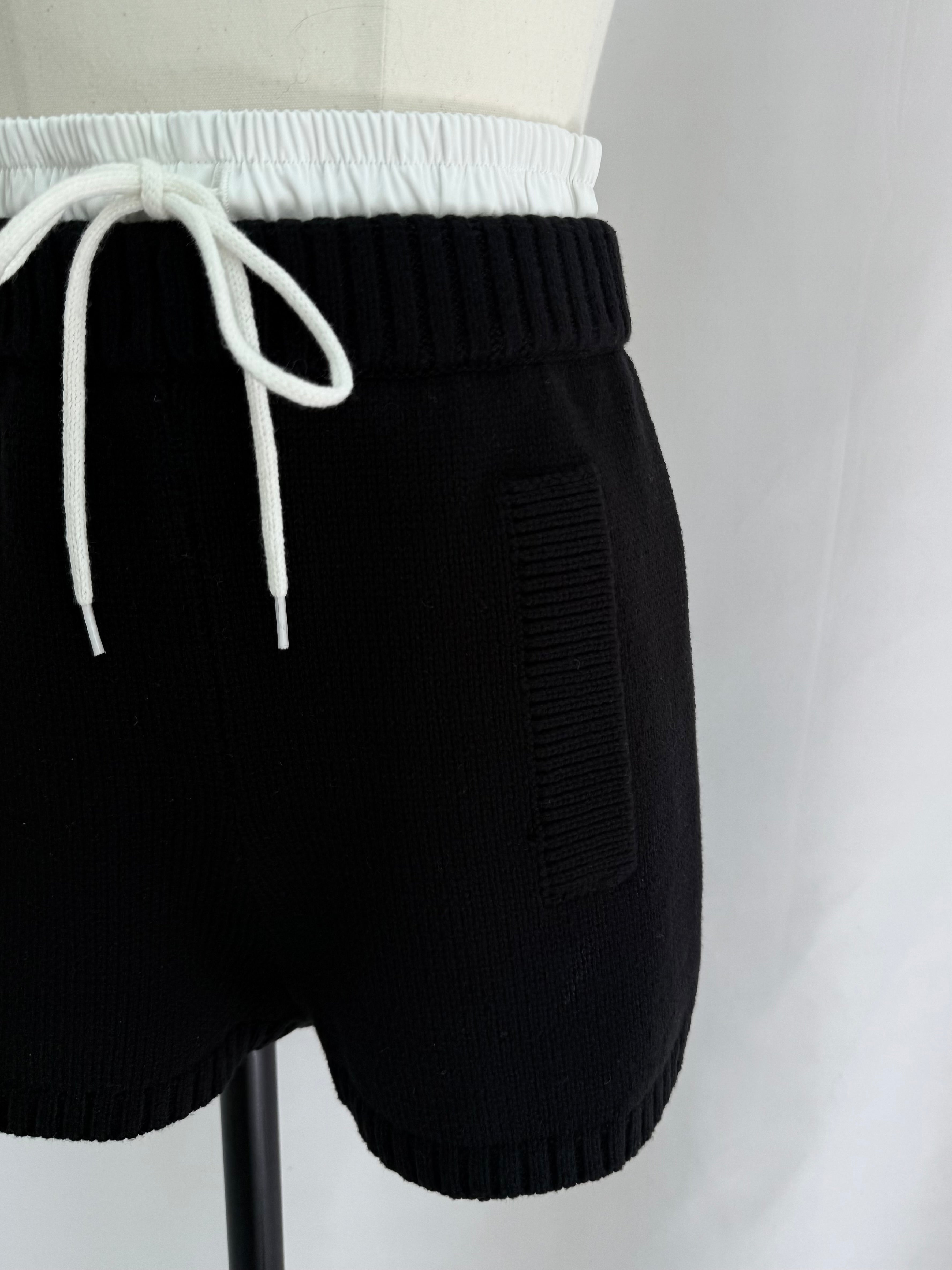 Waist layered knit shorts(SETUP着用可)