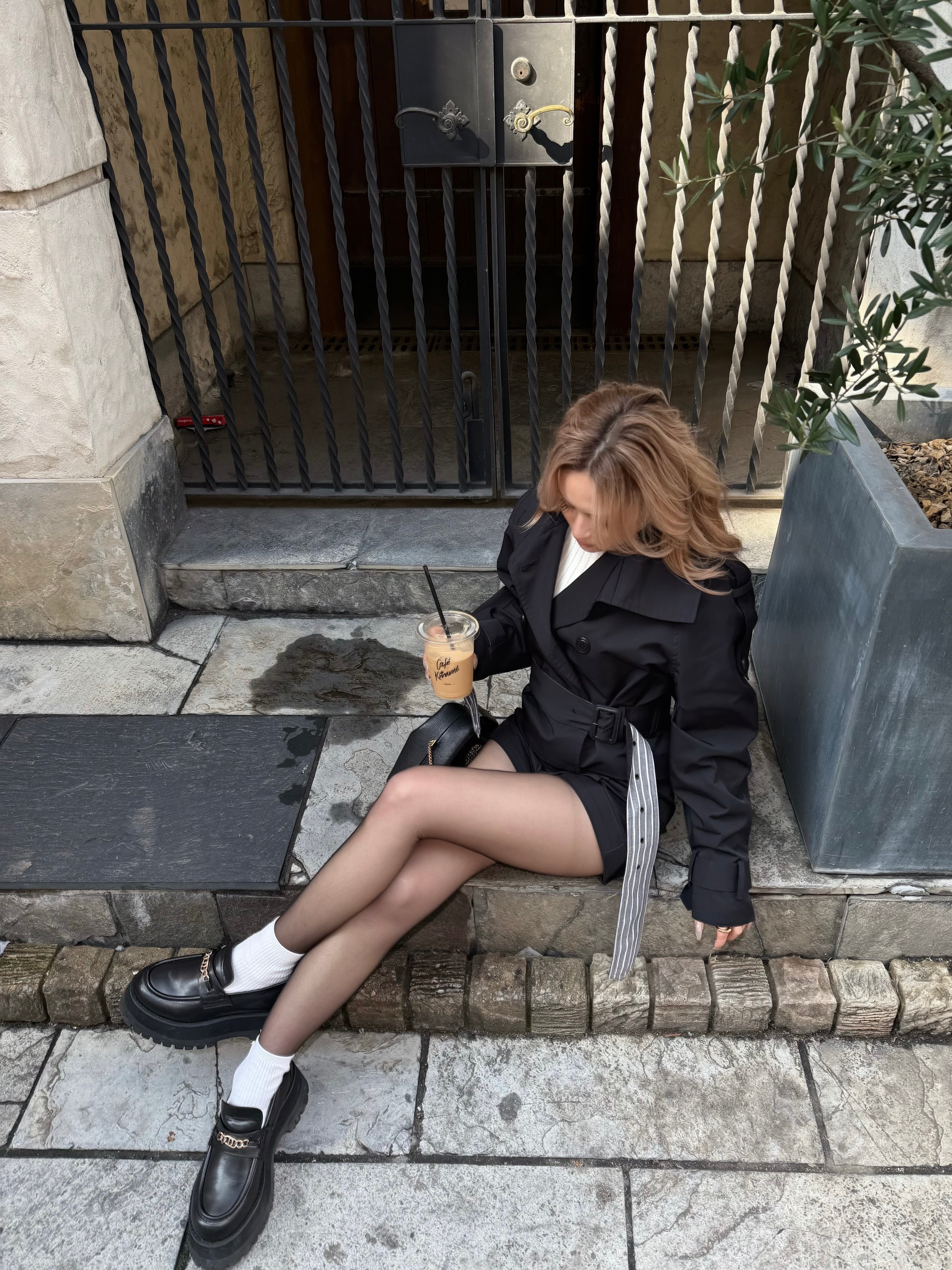 【予約】Raglan sleeve short trench coat(4月上旬〜中旬発送予定)