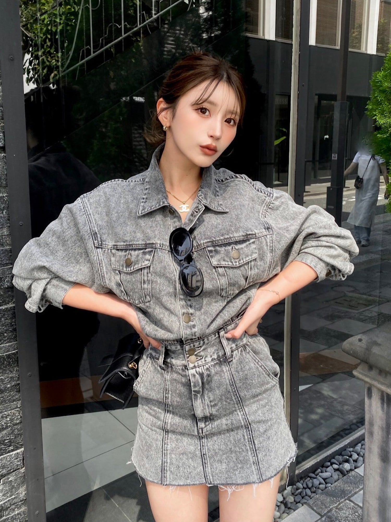Damage denim mini dress | DIANTÉ (ディアンテ)公式通販サイト Damage denim mini dress | DIANTÉ (ディアンテ)公式通販サイト