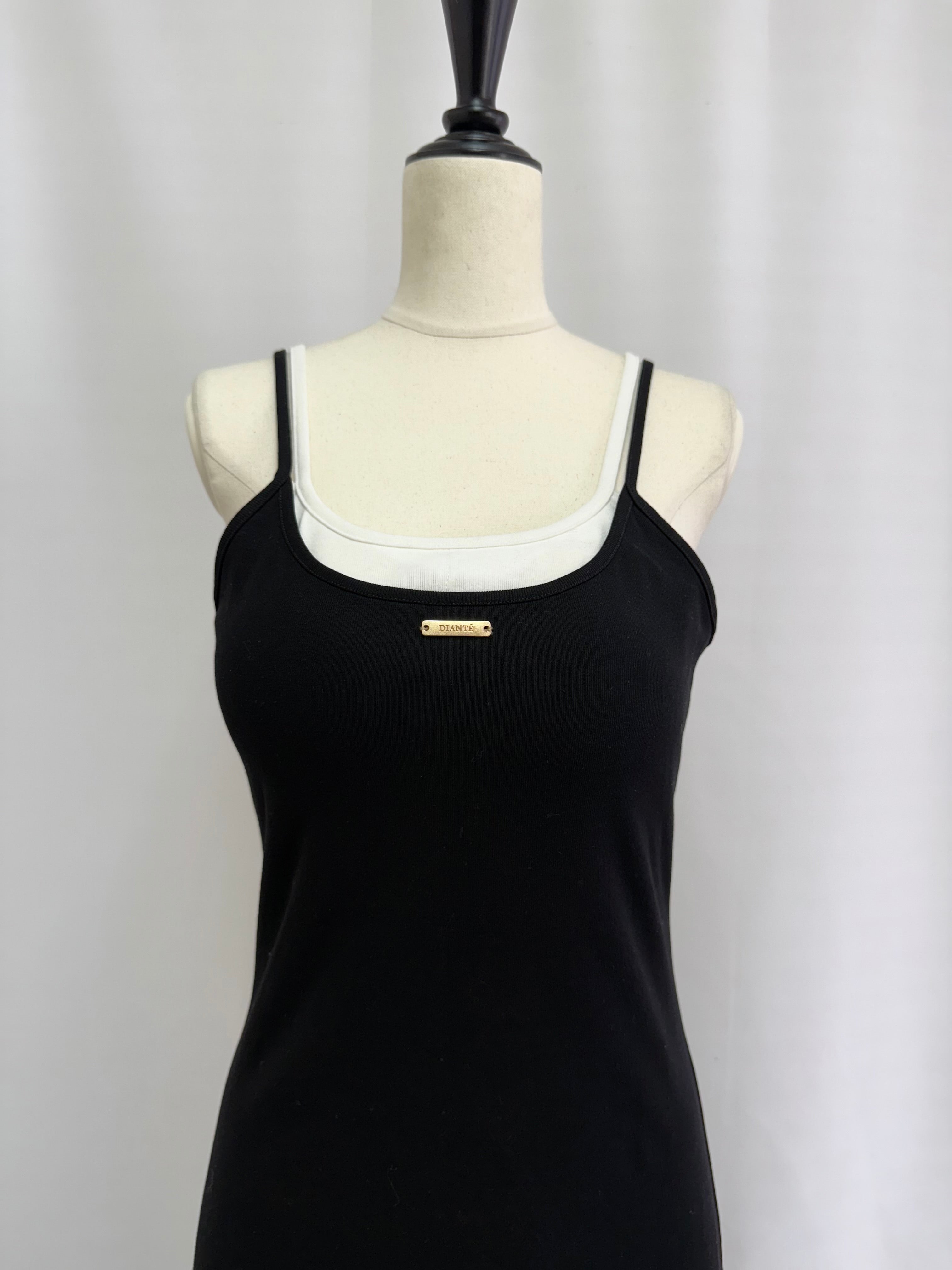 【予約】Layered camisole maxi dress with inner bra(6月上旬〜下旬発送予定)