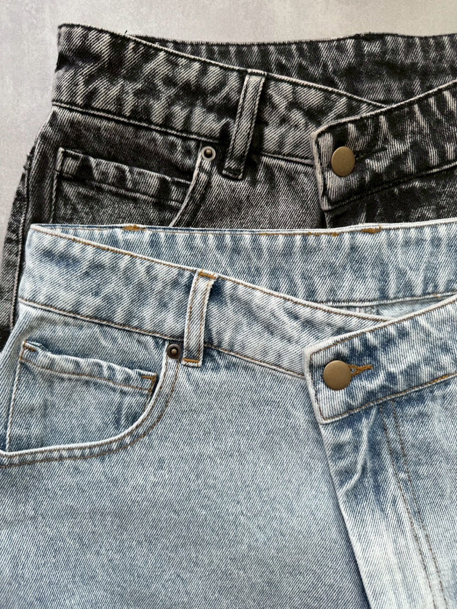 Waist design denim shorts
