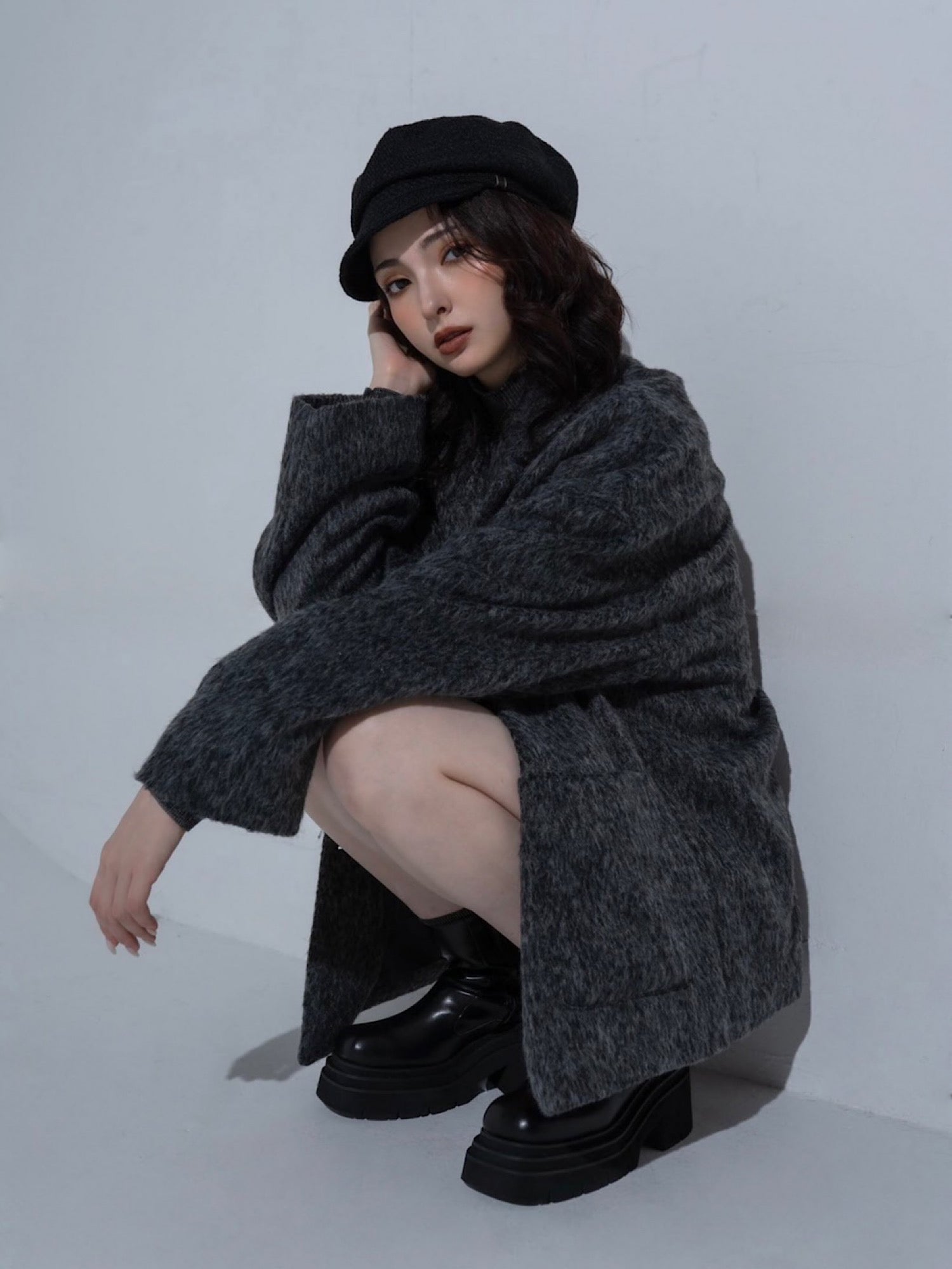 Shaggy loose jacket/coat