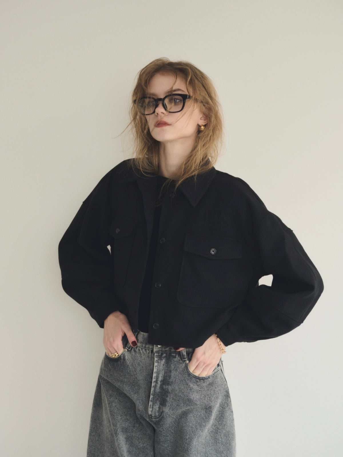 Big pocket flannel shirt/jacket