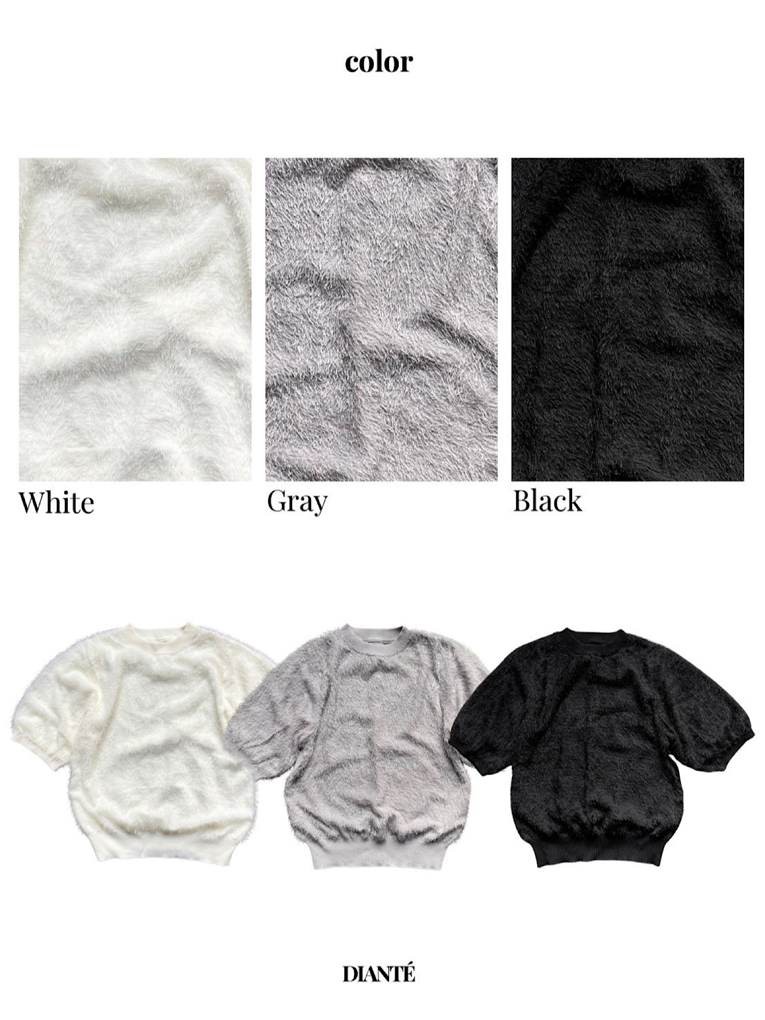 Sheer jacquard half sleeve knit