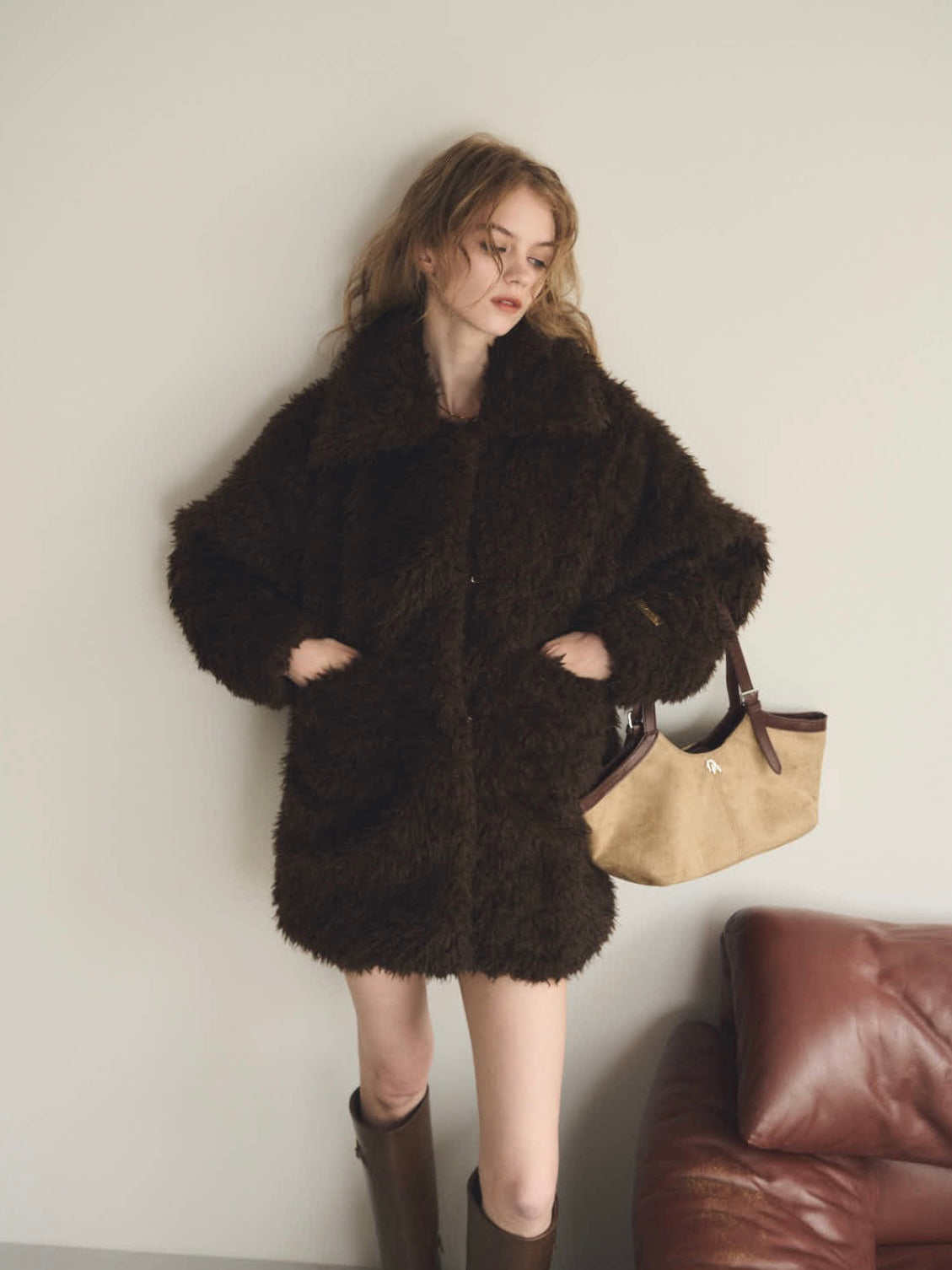 【予約】Big collar teddy bear coat(11月上旬発送予定)