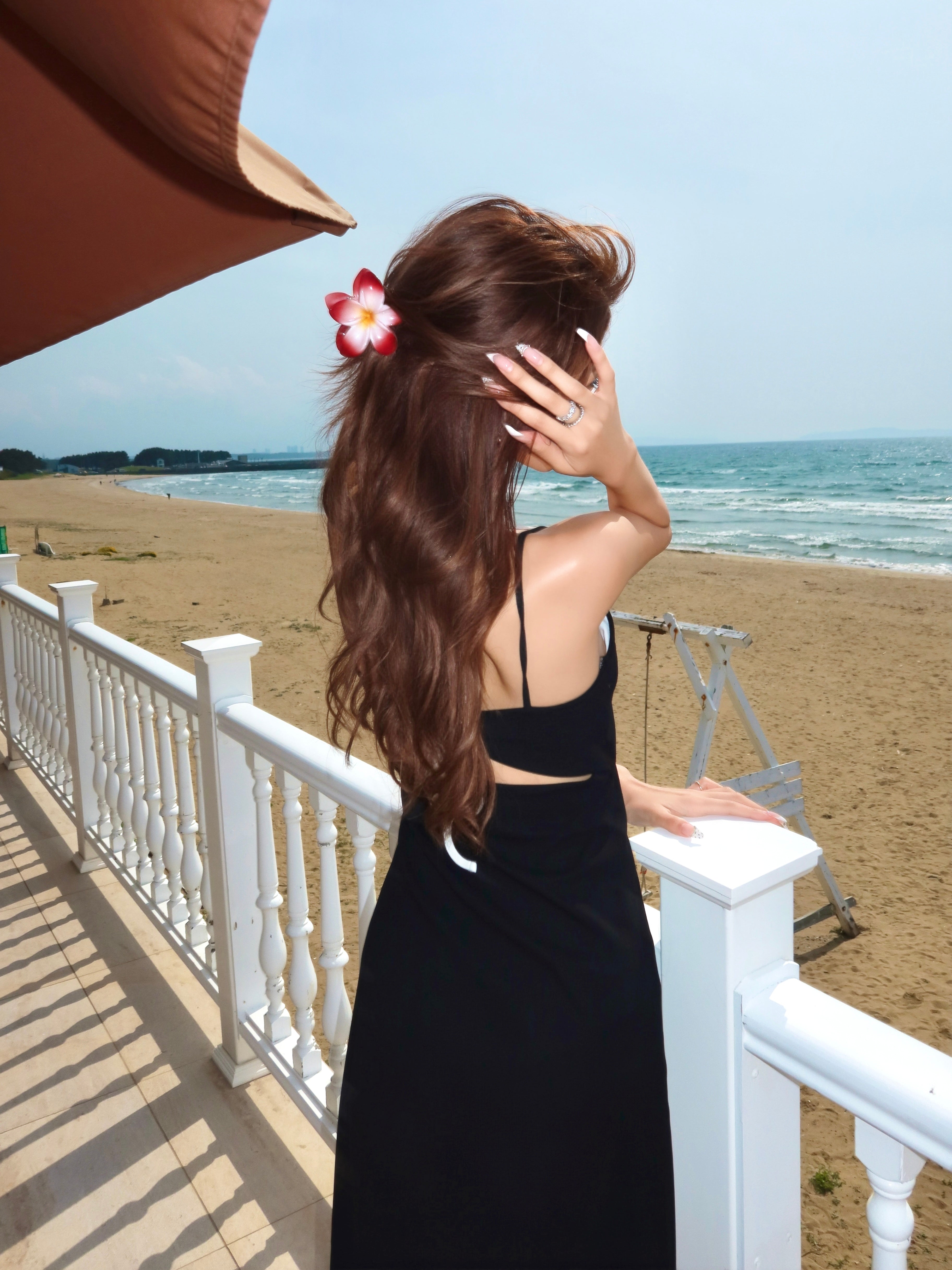 【予約】Layered camisole maxi dress with inner bra(6月上旬〜下旬発送予定)
