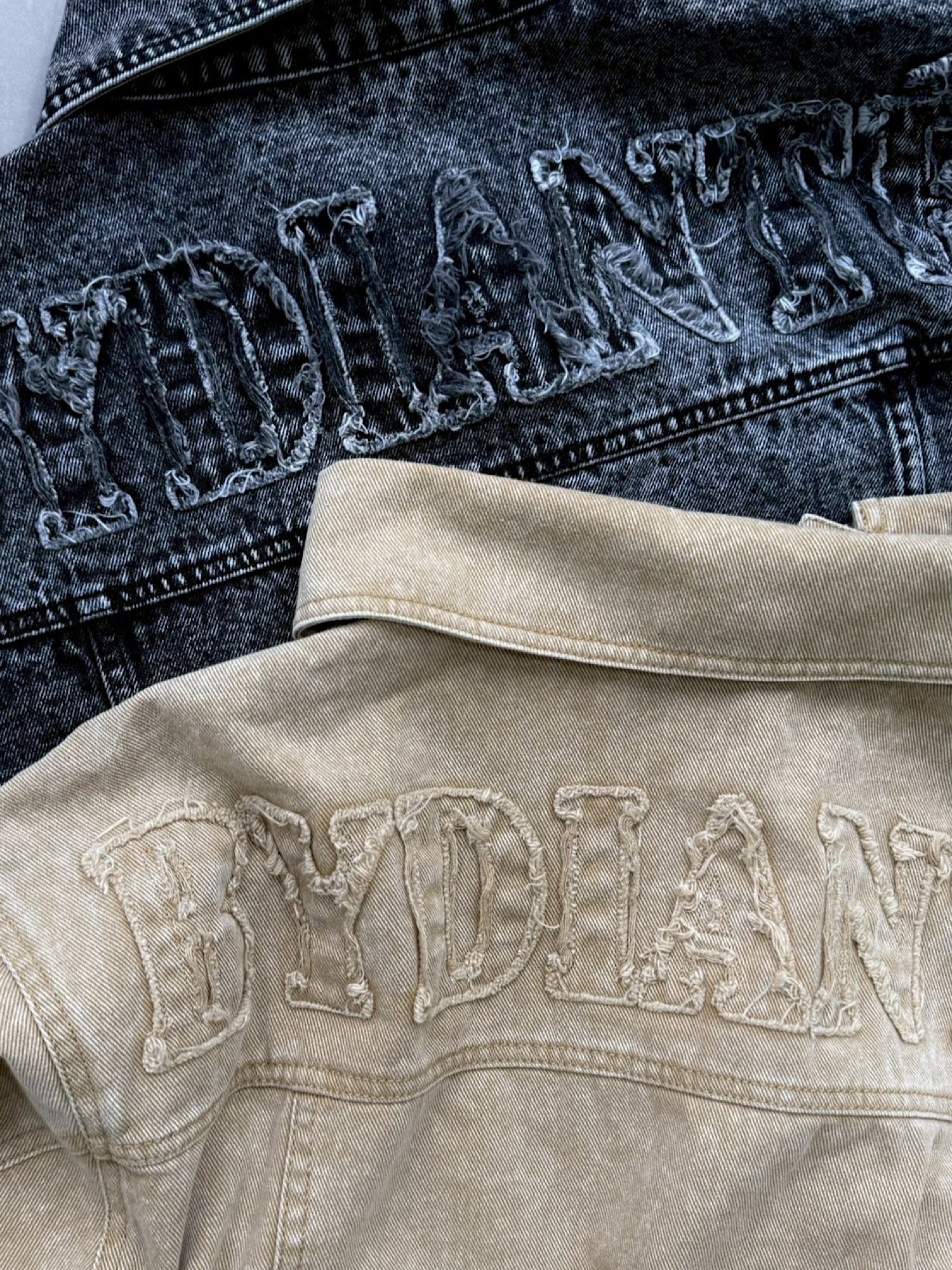 Chemical wash denim jacket(SET UP着用可)