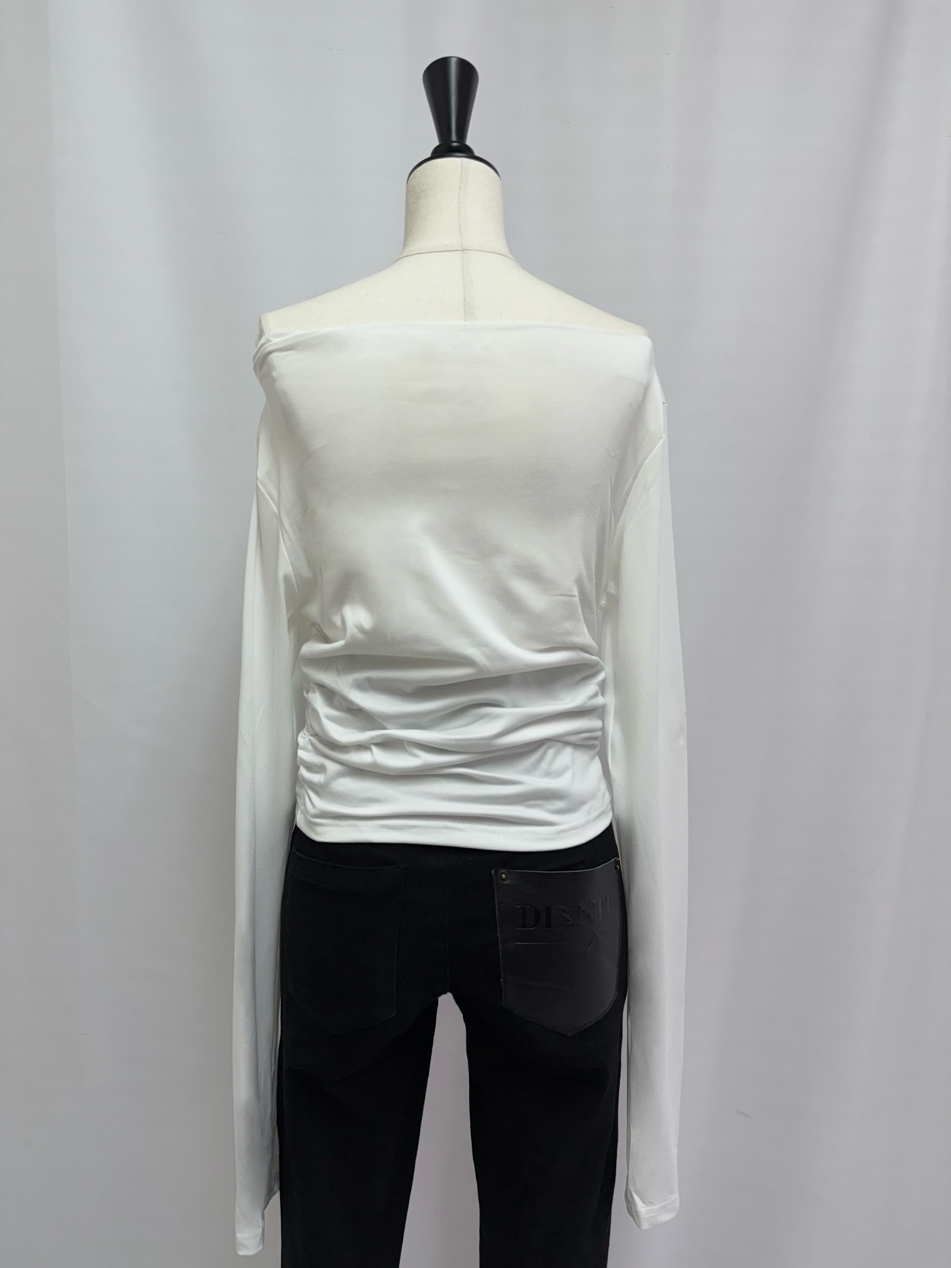 Irregular gather fit tops