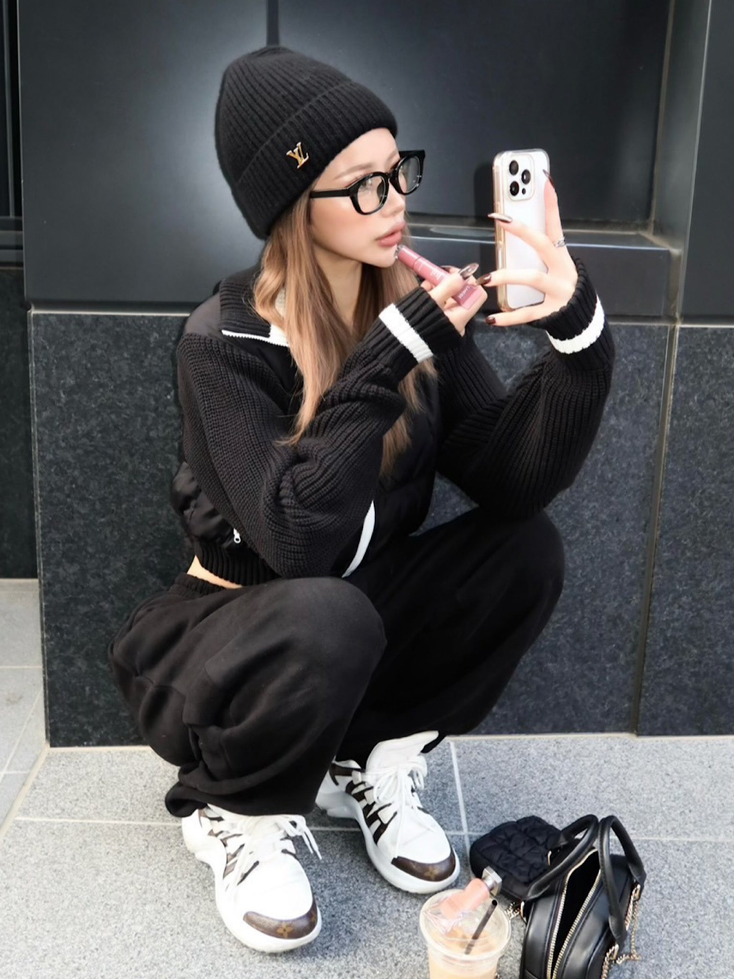 【予約】Logo frame sunglasses(12月上旬〜中旬発送予定)