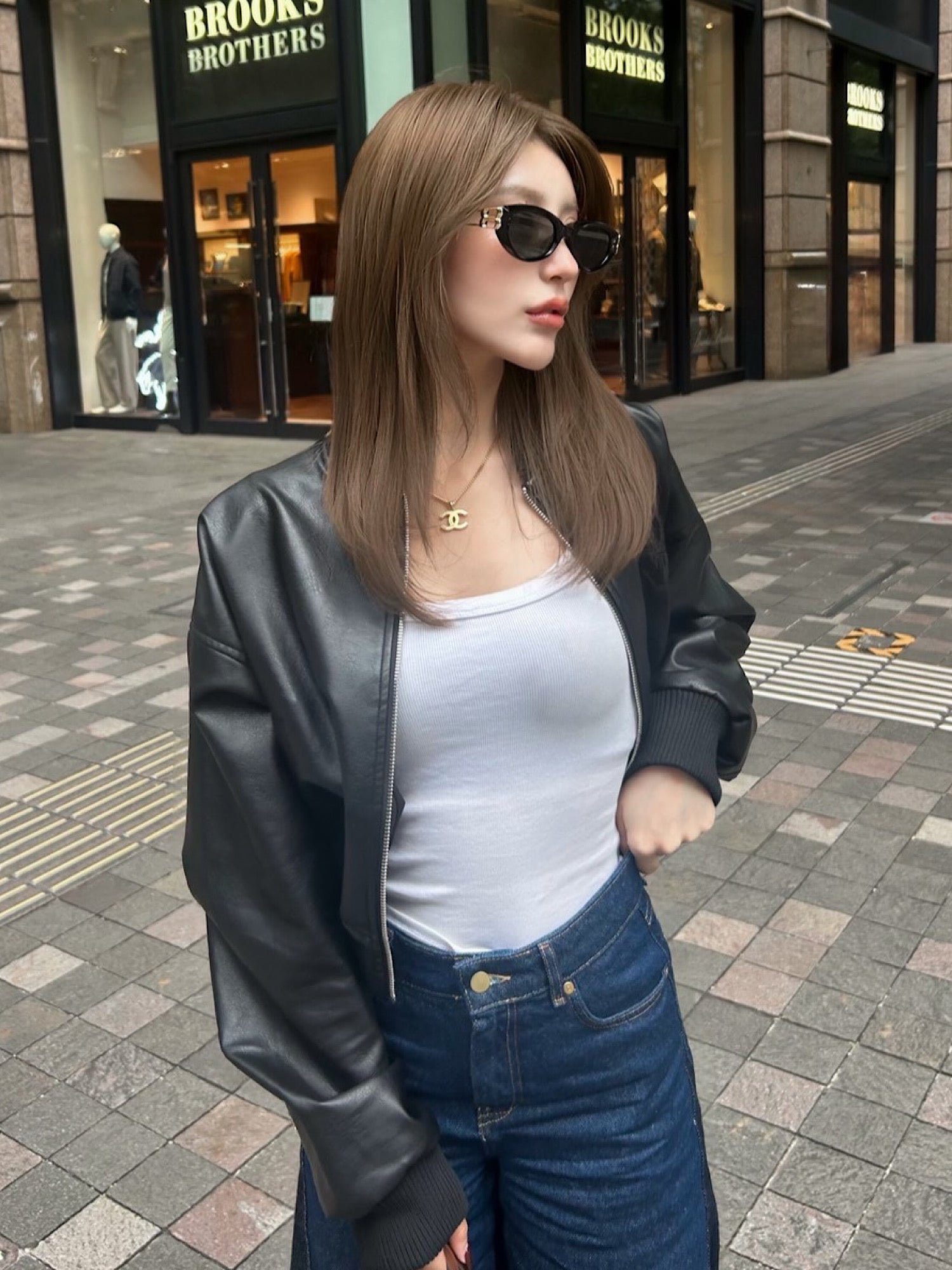 【予約】DD studs eco leather blouson(11月下旬〜中旬発送予定)