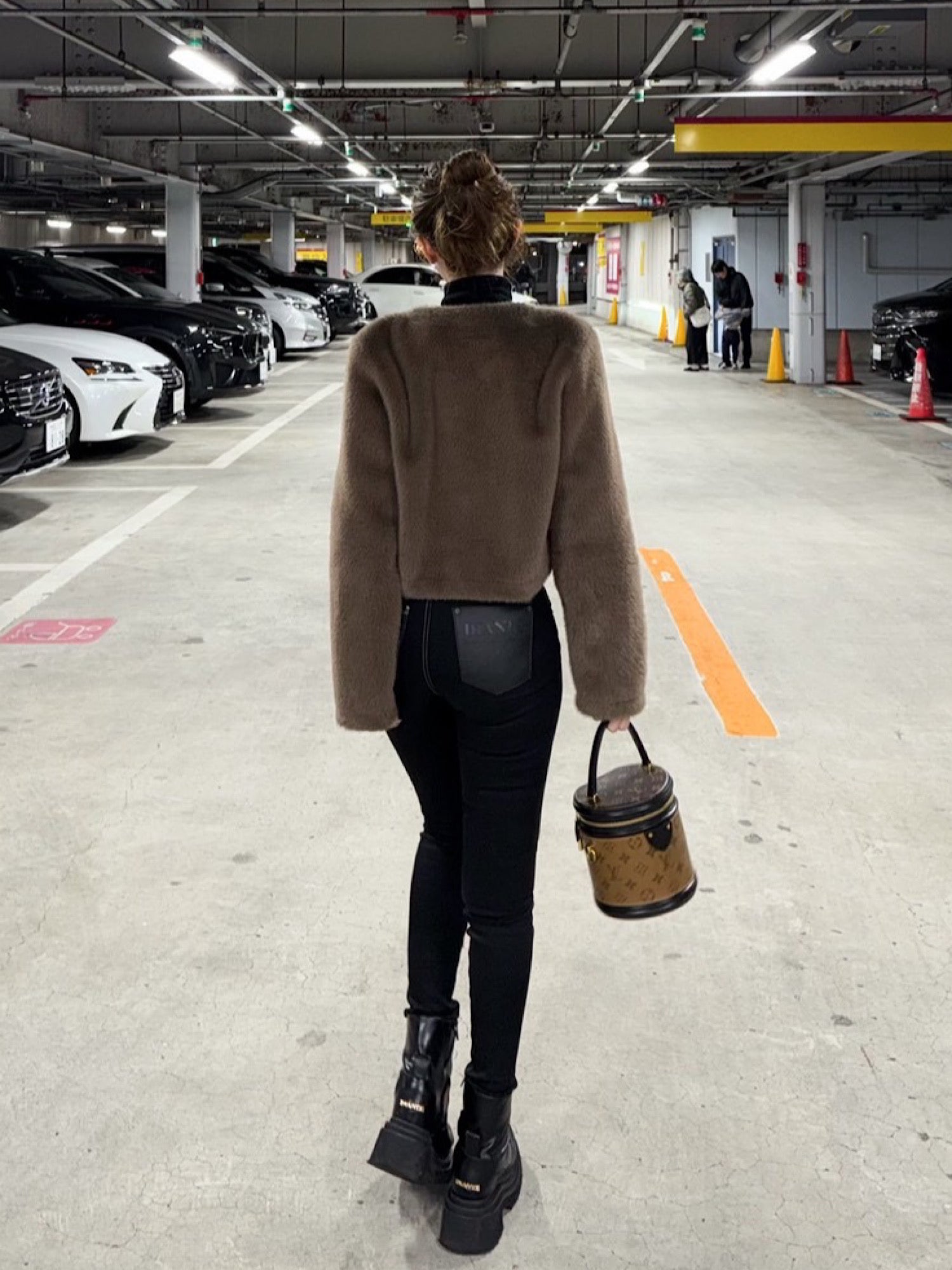 High waist layered skinny denim(BLK S5月下旬発送予定)