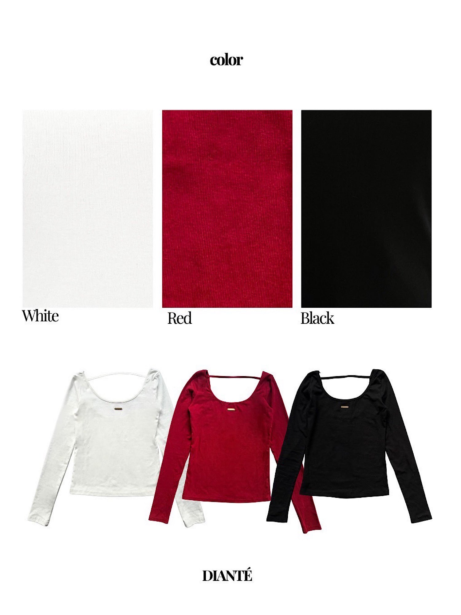 【予約】Back open decorate tops(10月中旬〜下旬発送予定)