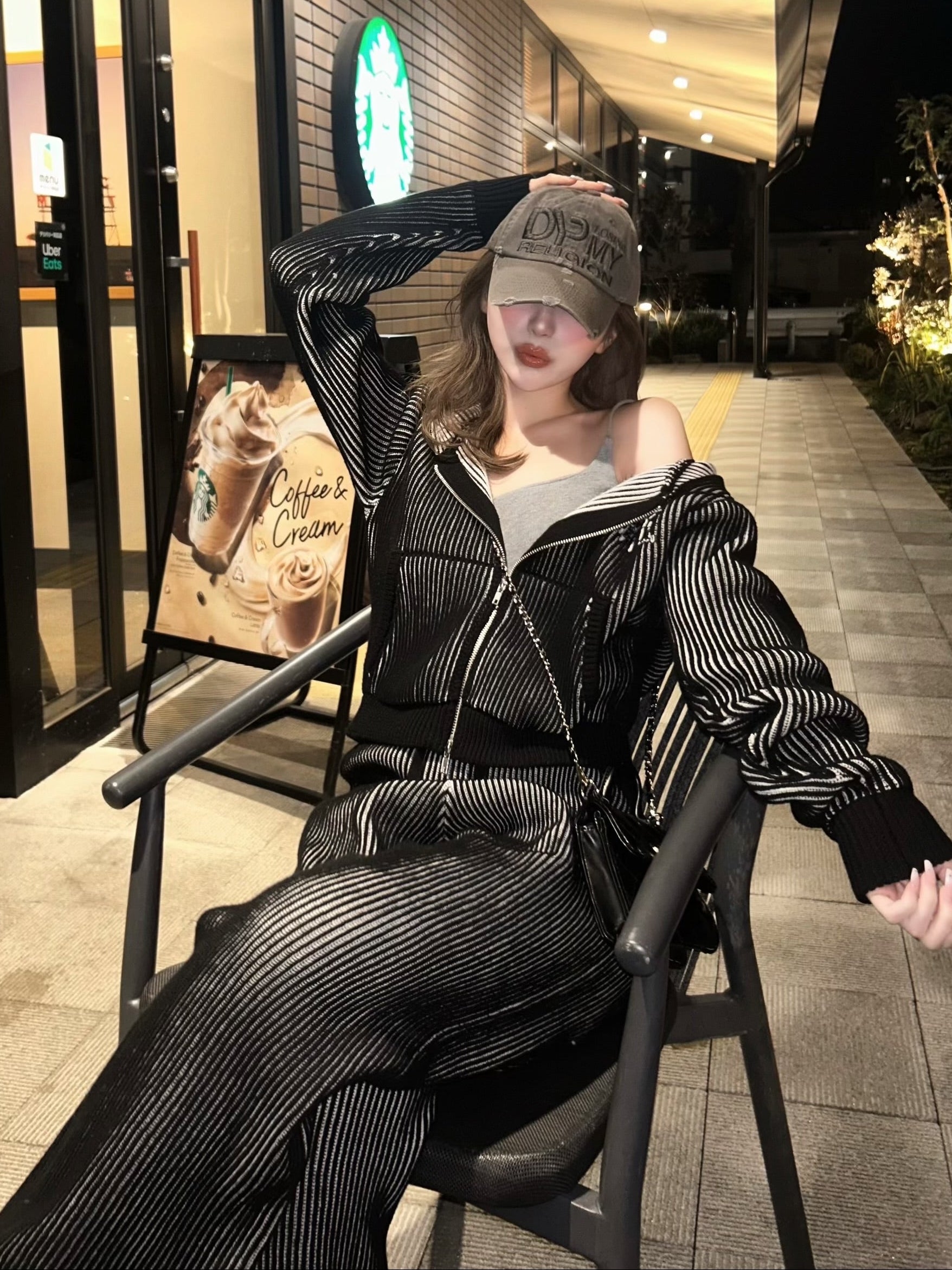 【予約】Royal rib knit hoodie(SETUP着用可)(3月下旬〜4月上旬発送予定)