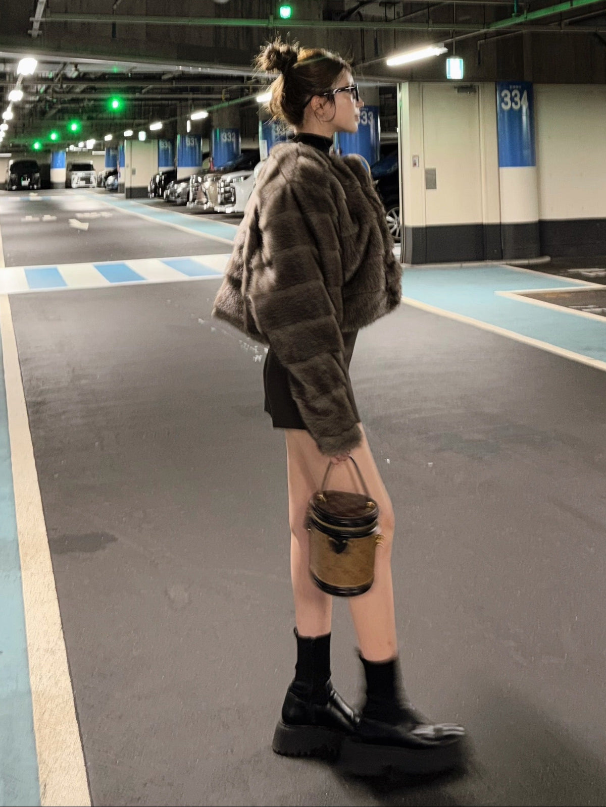【予約】Premium eco fur switching coat(10月上旬〜11月中旬発送予定)