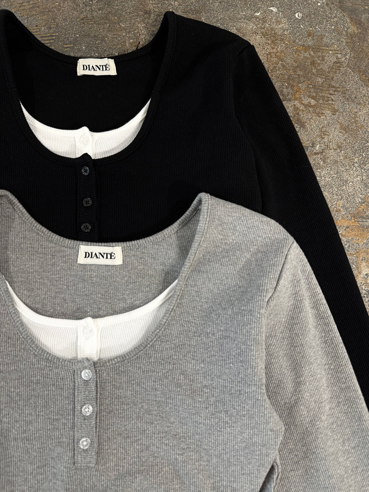 【予約】Layered long sleeve rib tops(11月上旬発送予定)