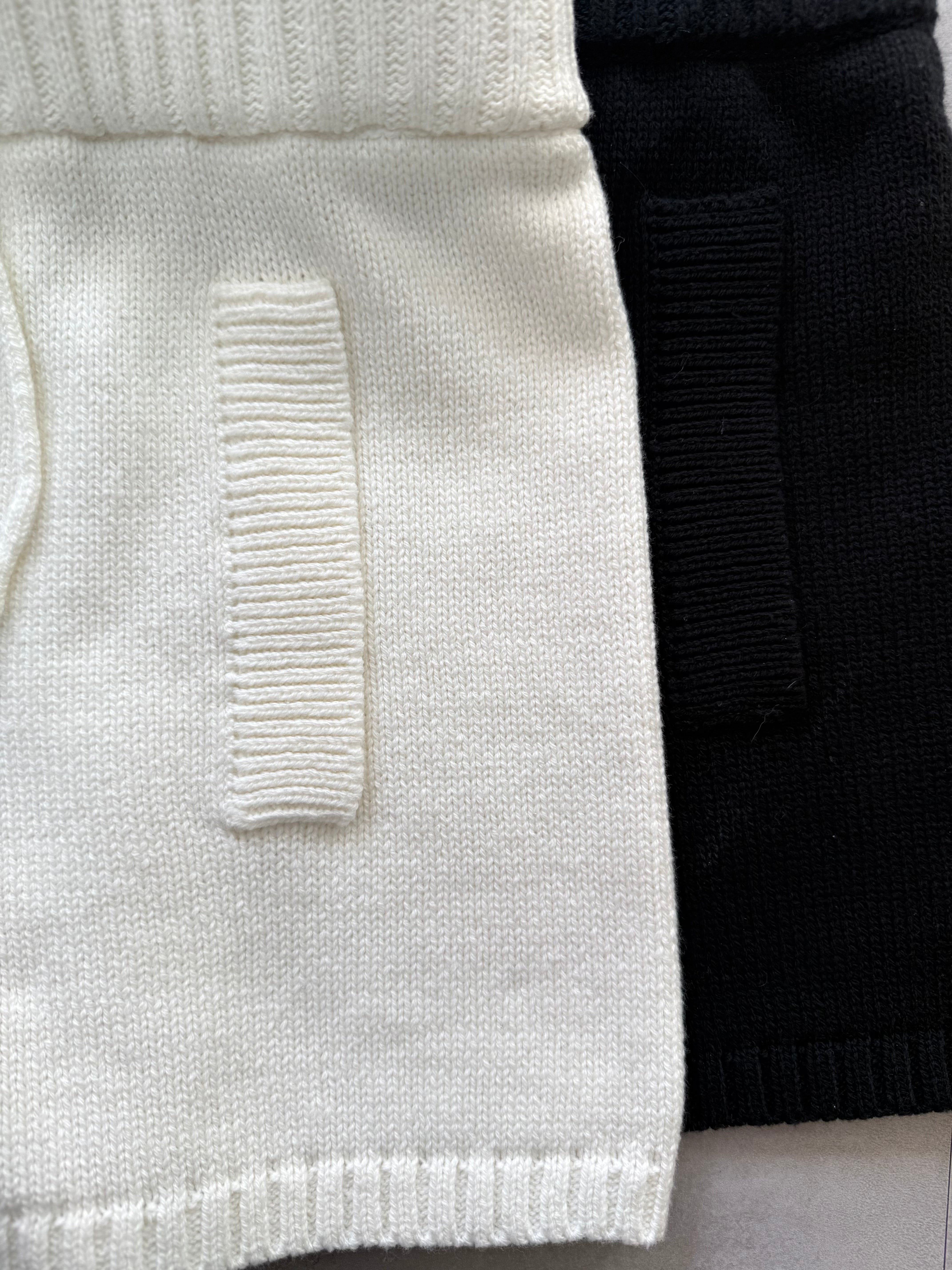 Waist layered knit shorts(SETUP着用可)