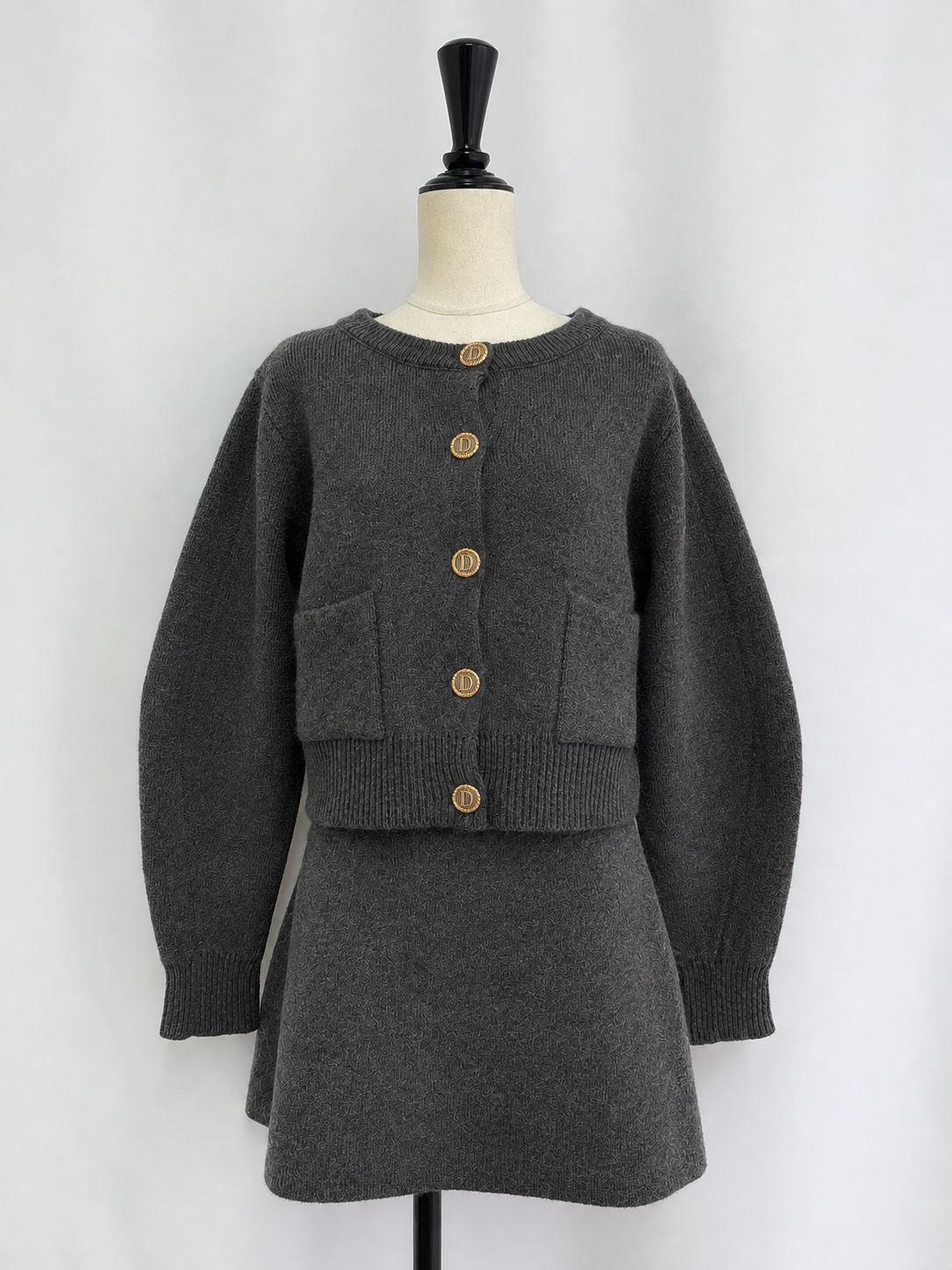 【予約】Bulky knit cardigan✕skirt SET UP(11月上旬発送予定)