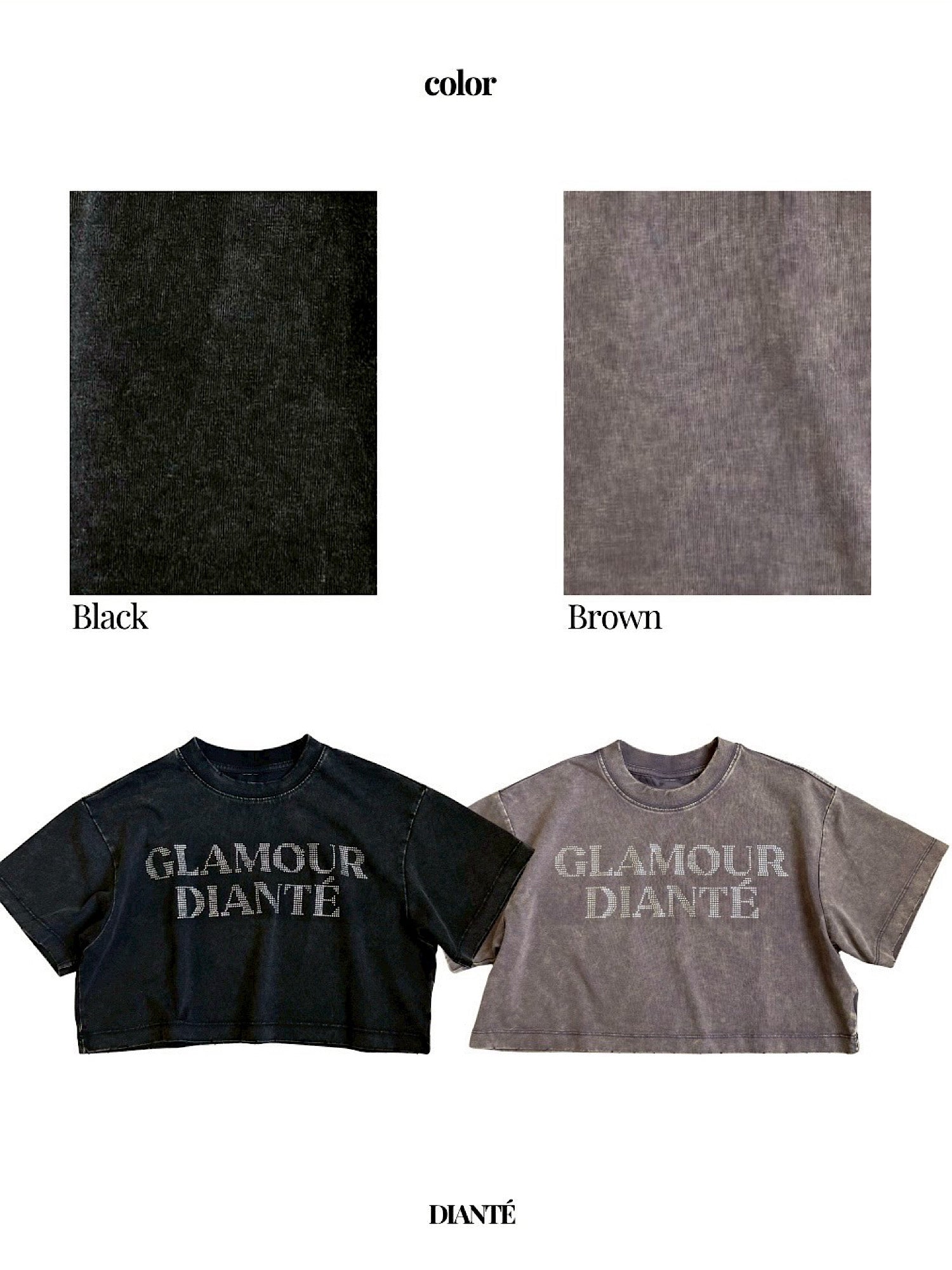 Rhinestone pigment tee