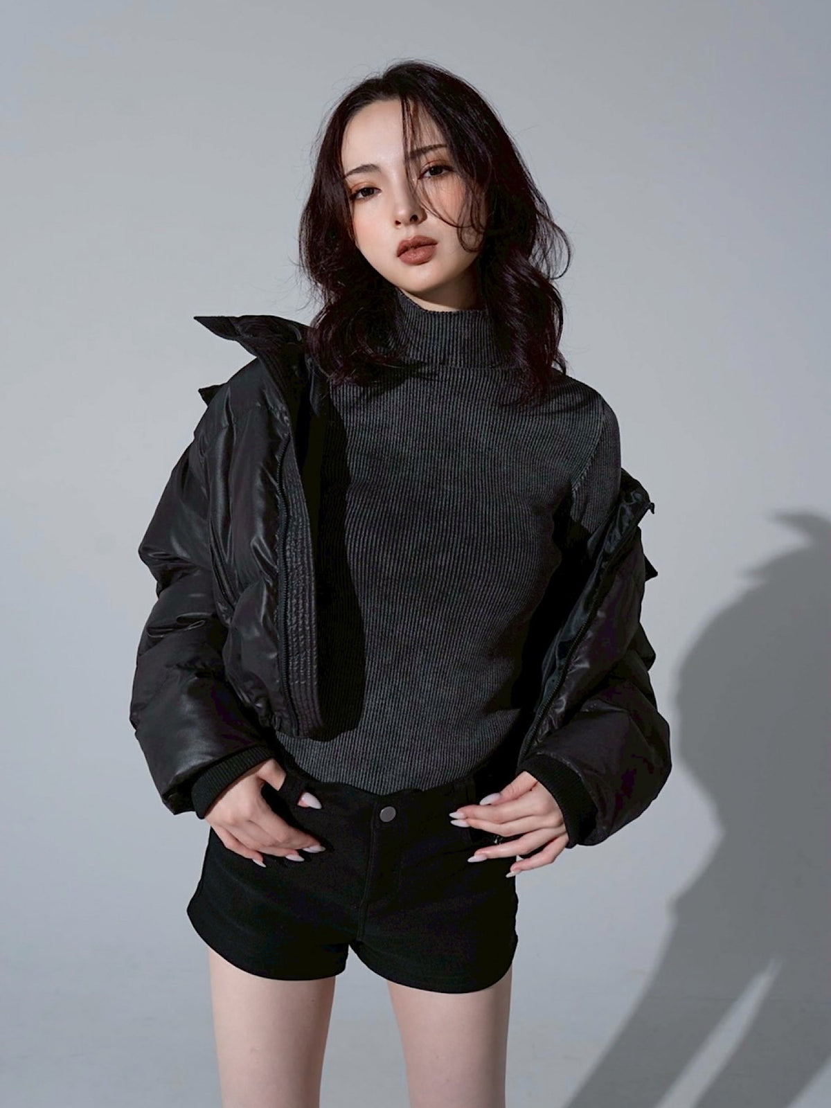 Luster hoodie eco down jacket