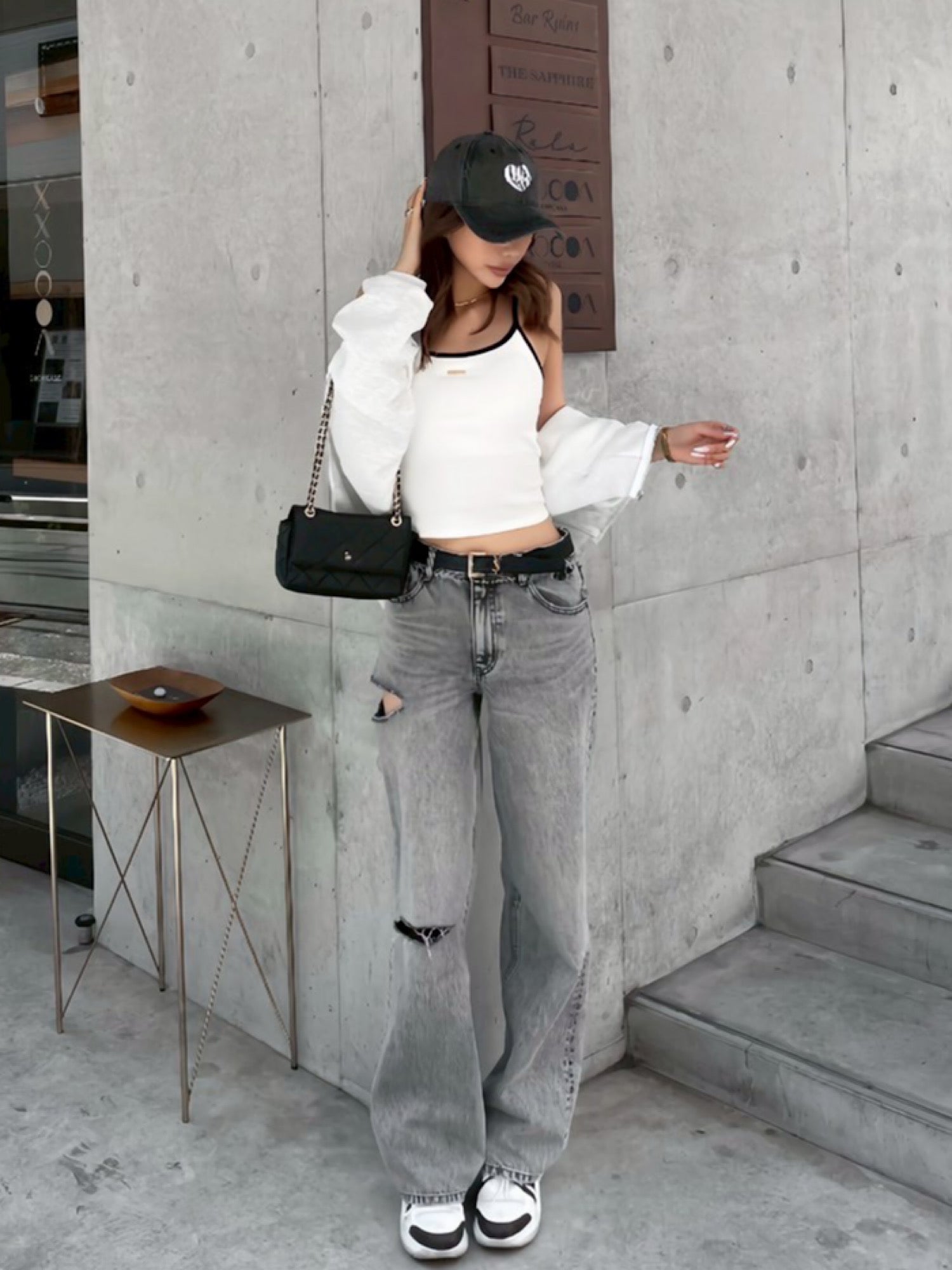 Bicolor compact camisole