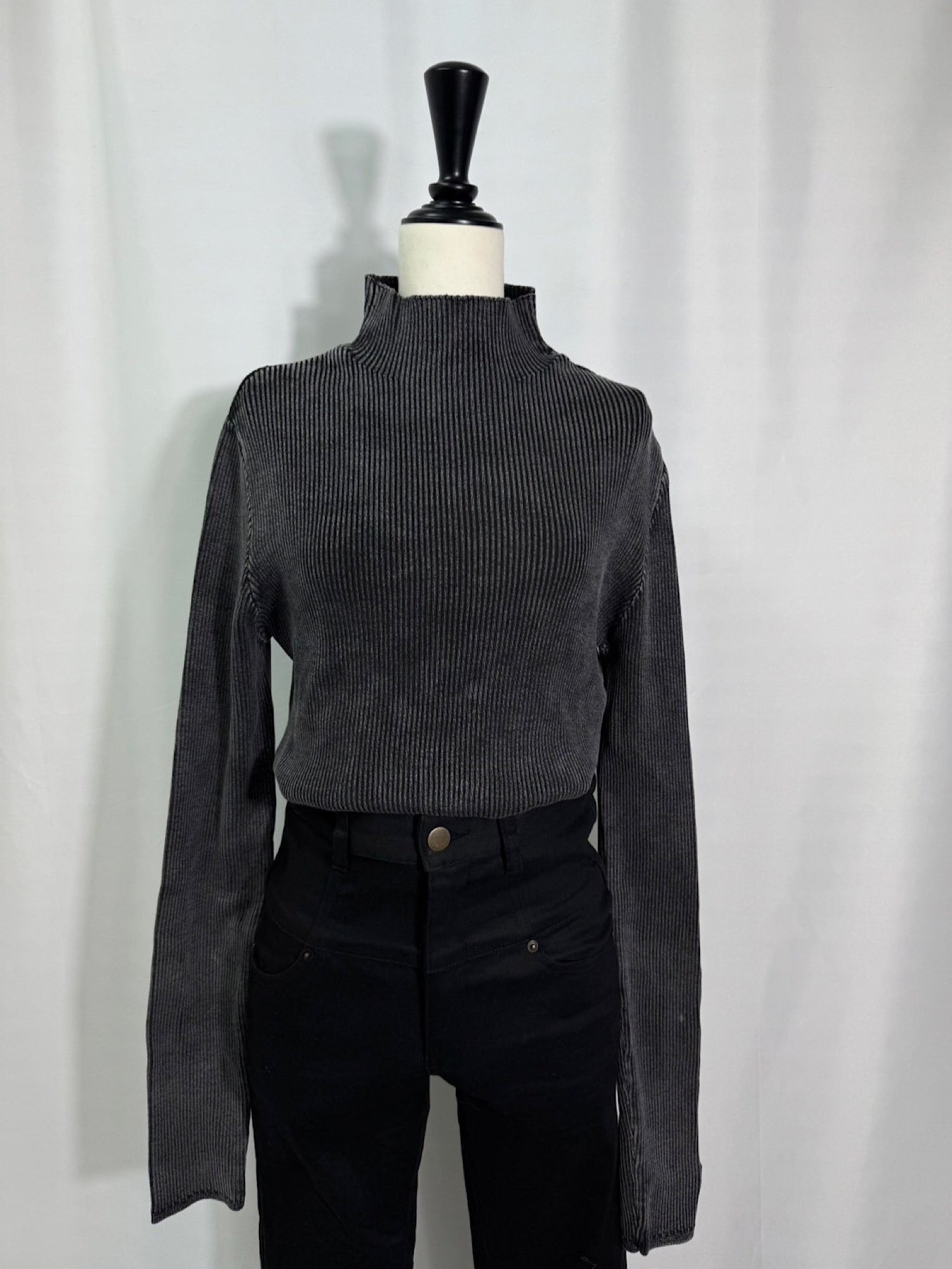 Stone wash compact knit