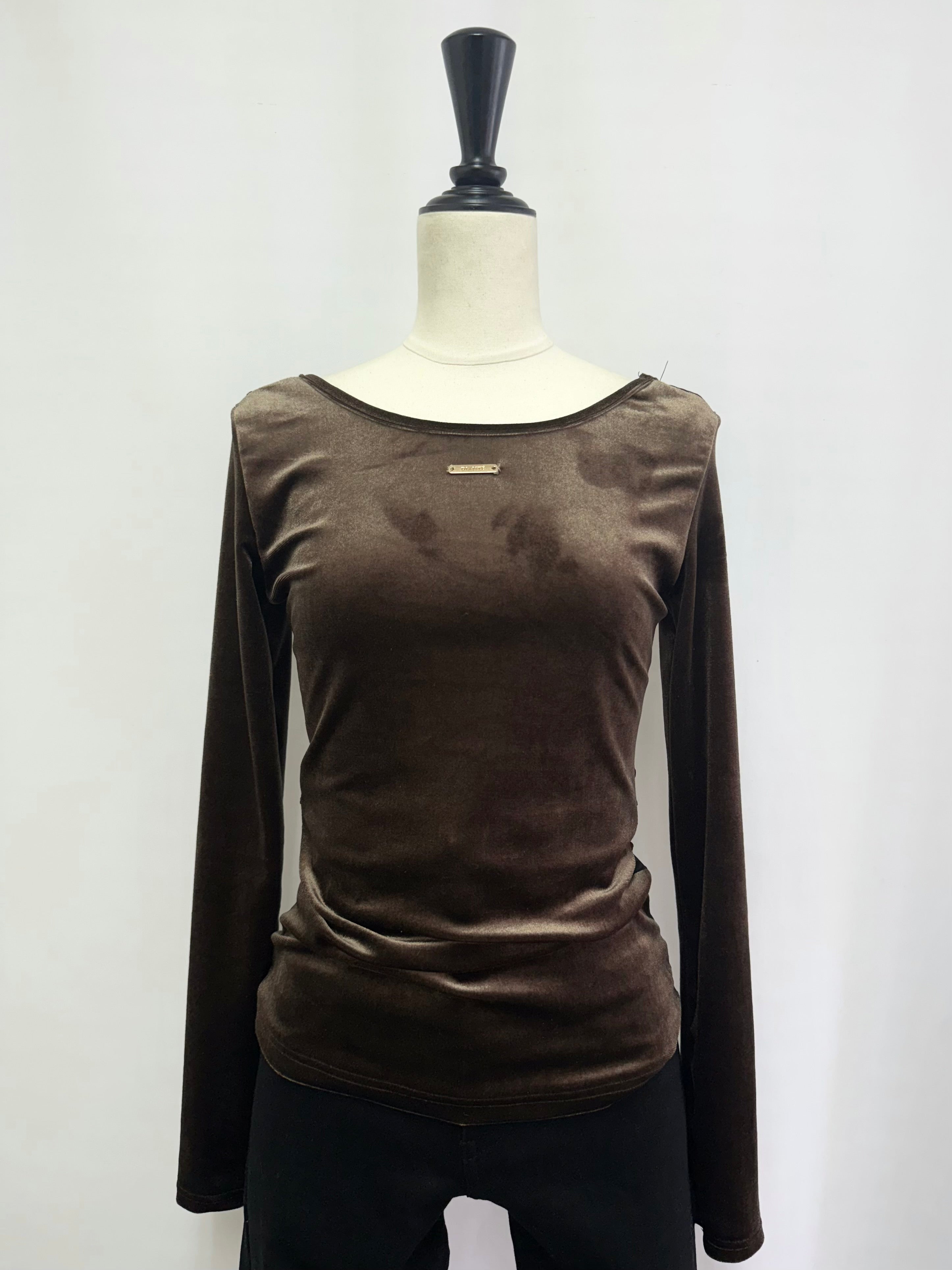 【予約】Back sheer velor tops(9月上旬発送予定)
