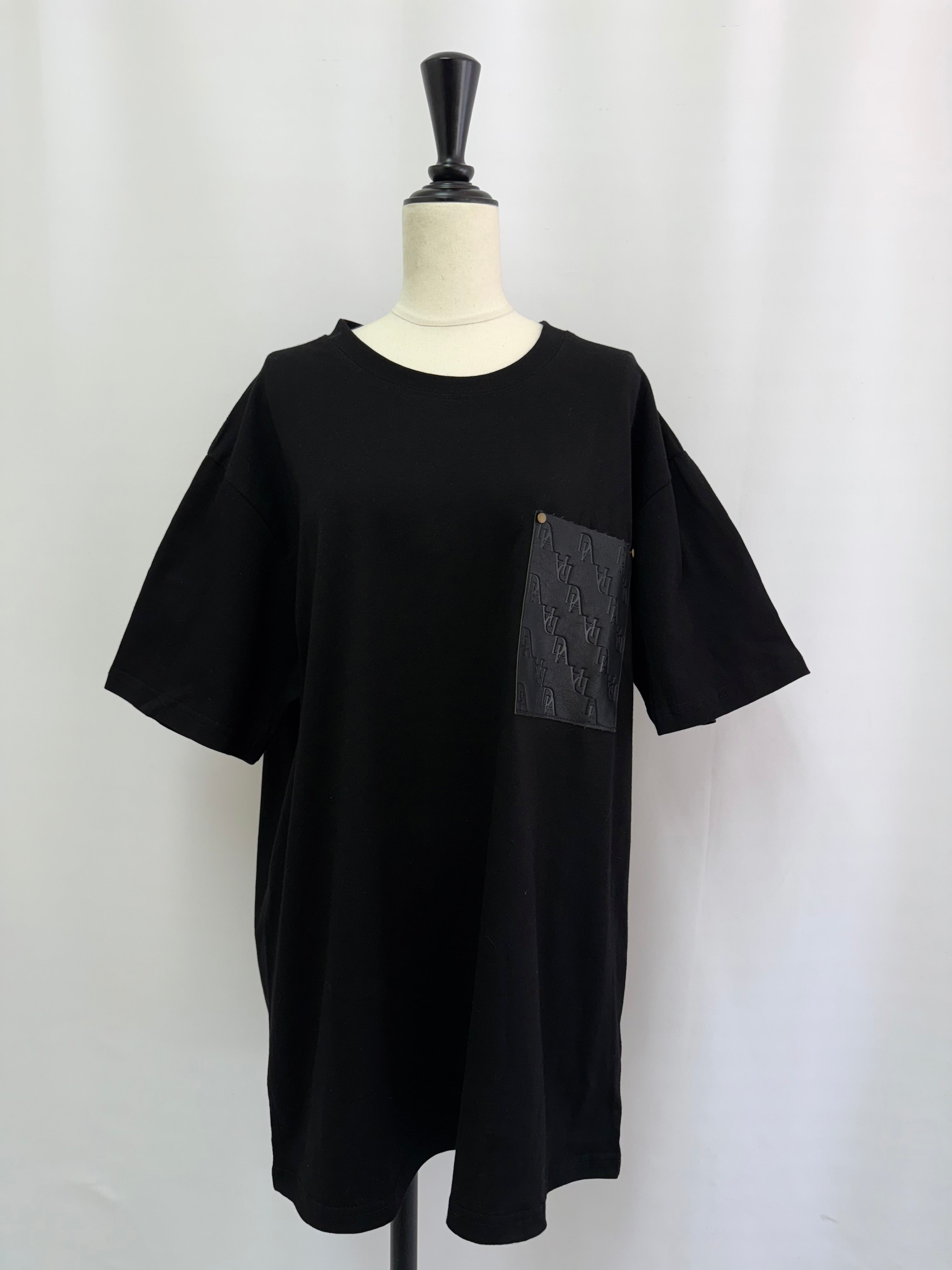 【予約】Leather pocket over Tee(7月中旬〜8月中旬発送予定)