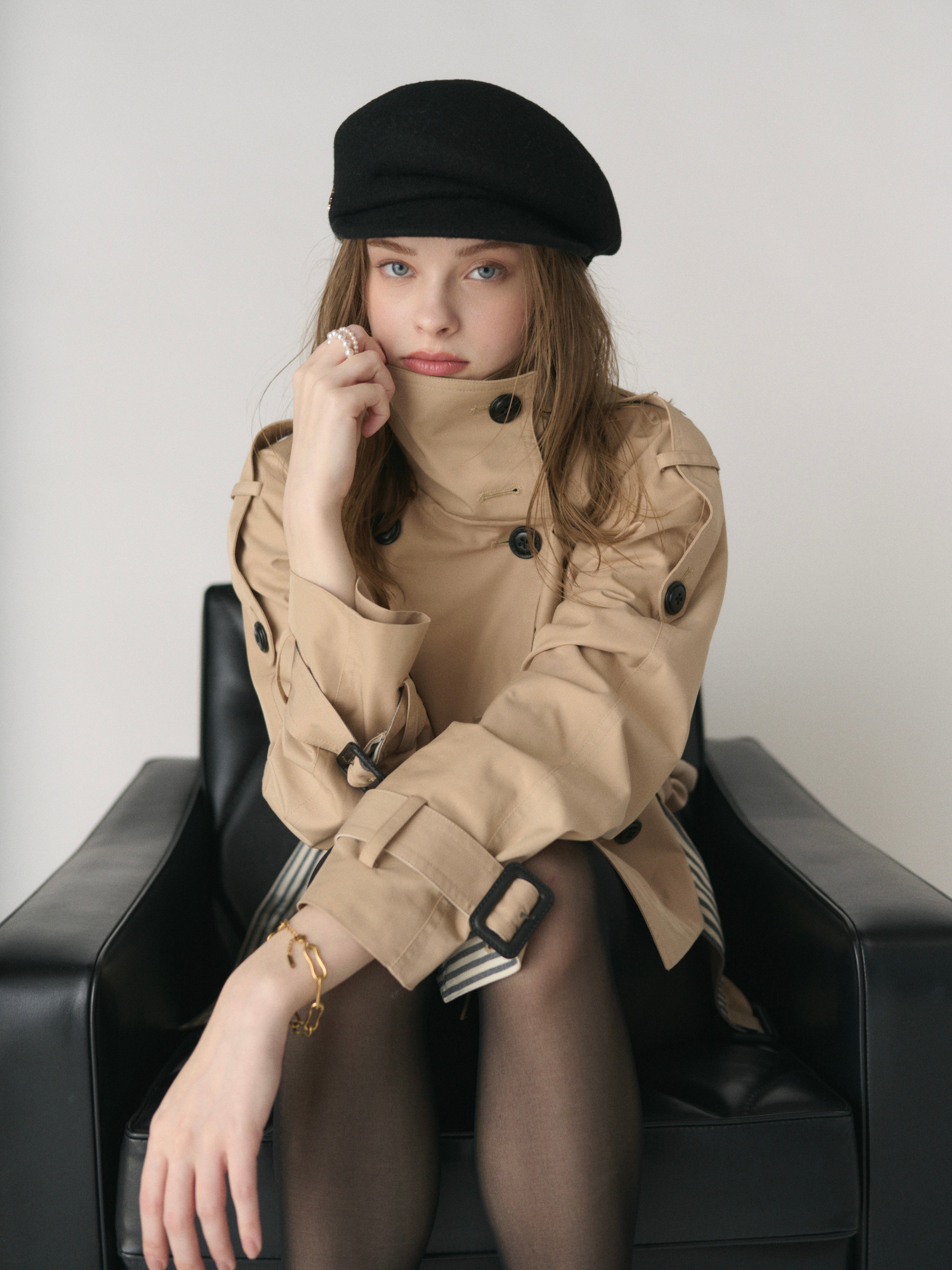 【予約】Raglan sleeve short trench coat(4月上旬〜中旬発送予定)
