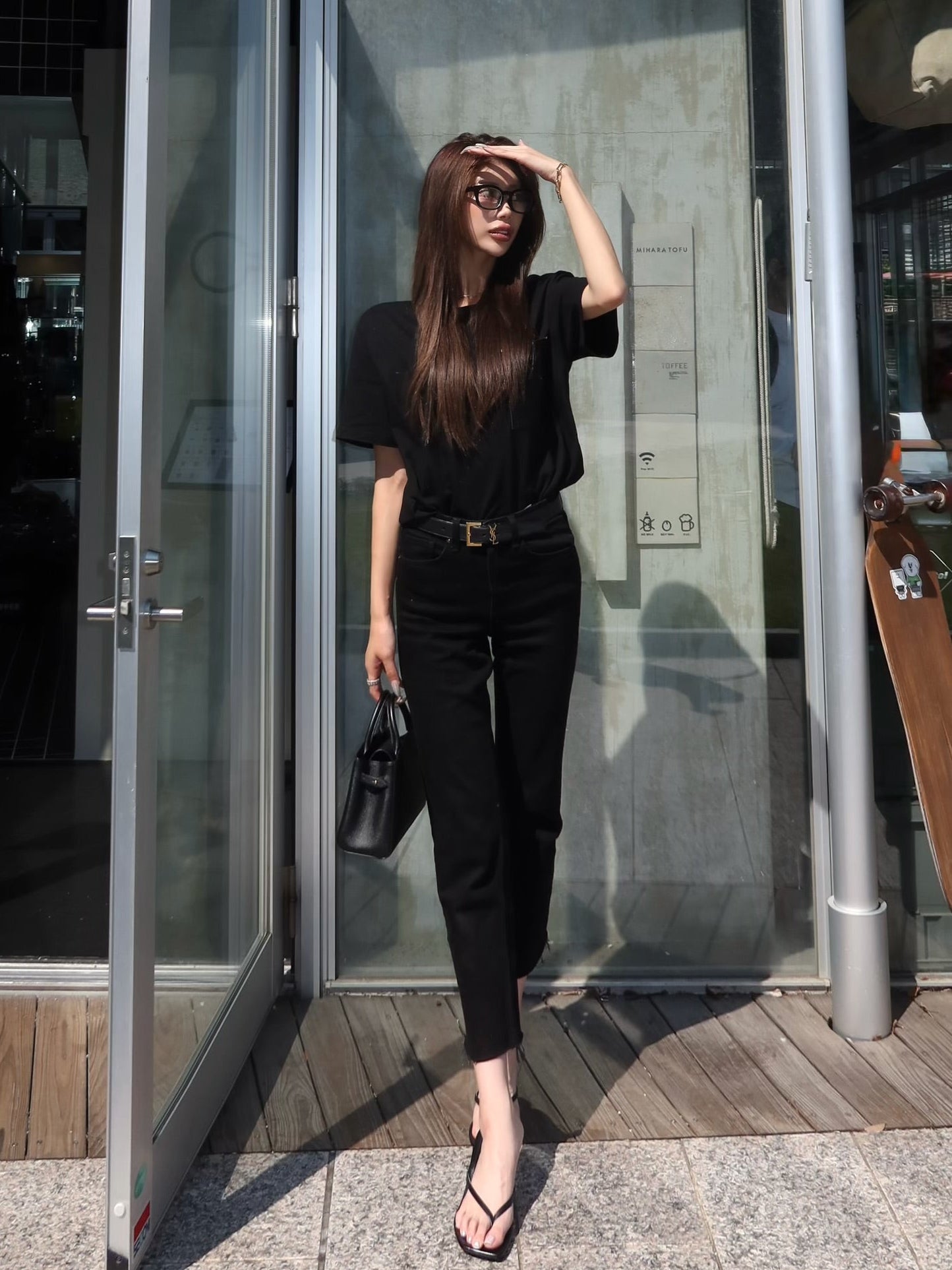【予約】Leather pocket over Tee(7月中旬〜8月中旬発送予定)