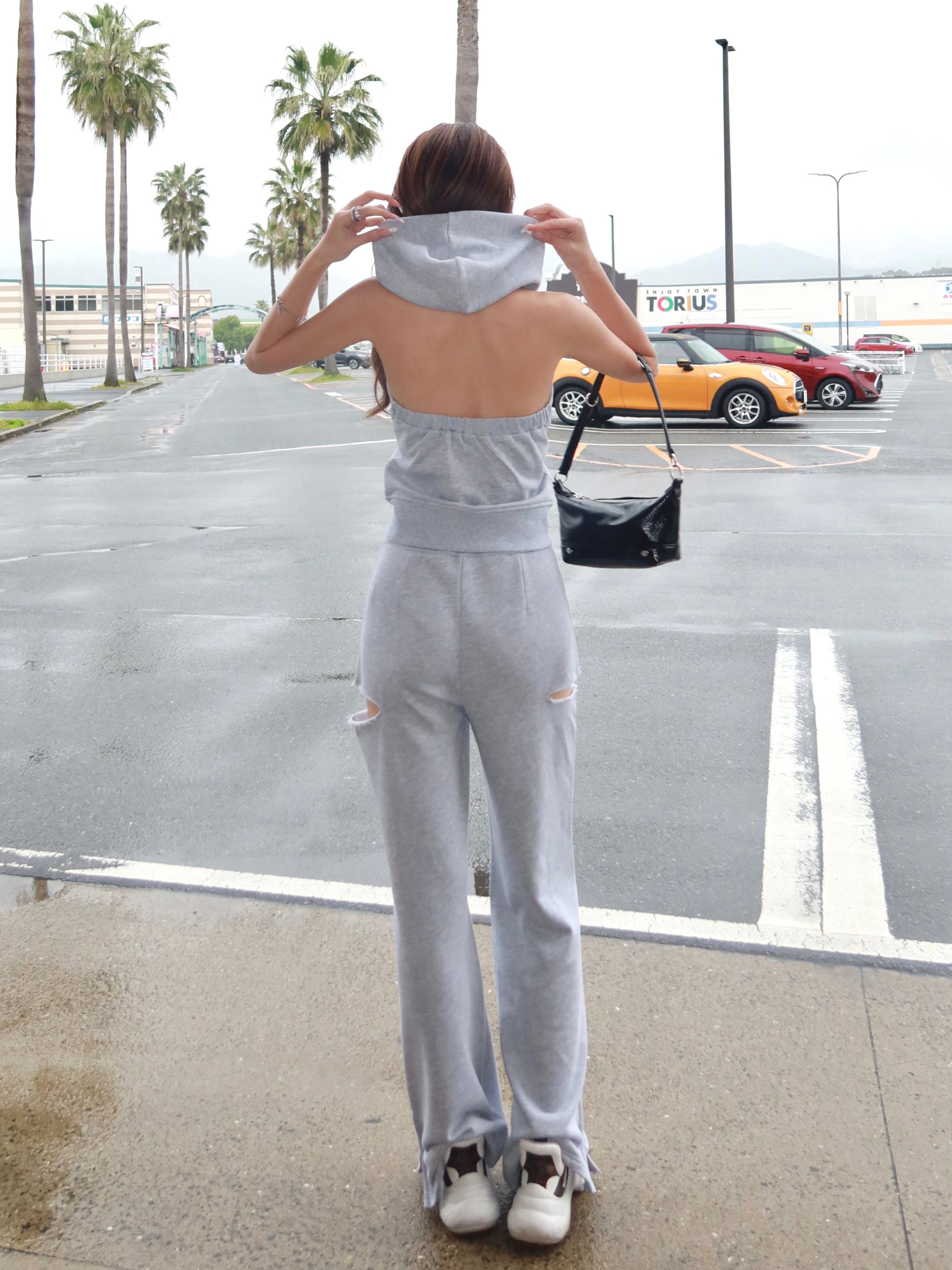 Side cut sweat pants(SETUP着用可)