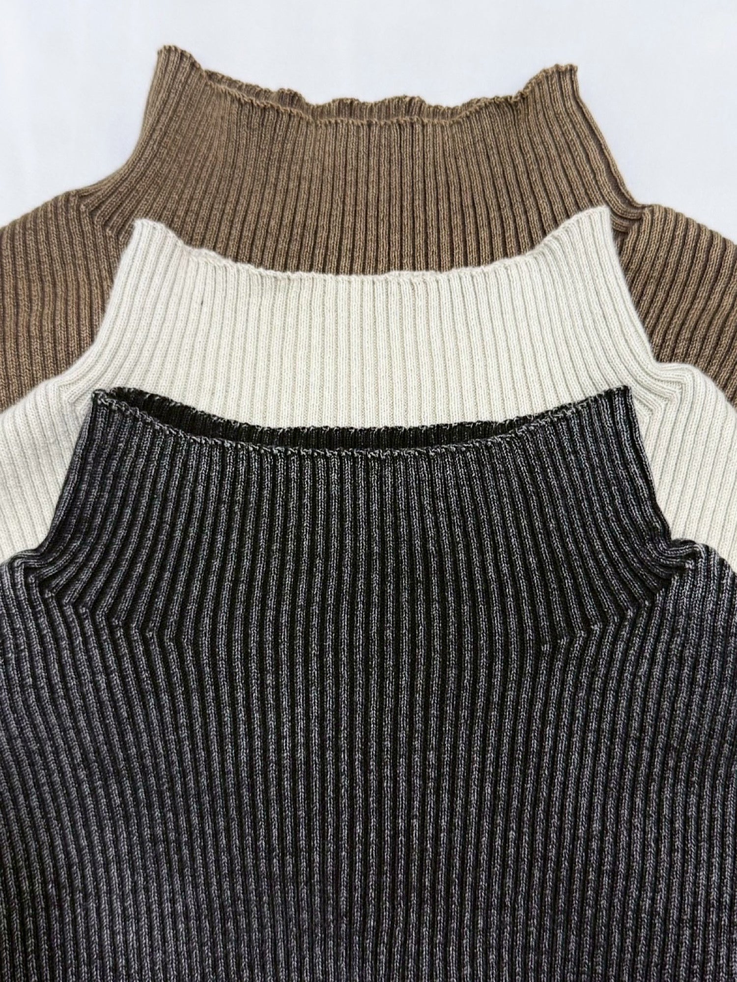 Stone wash compact knit