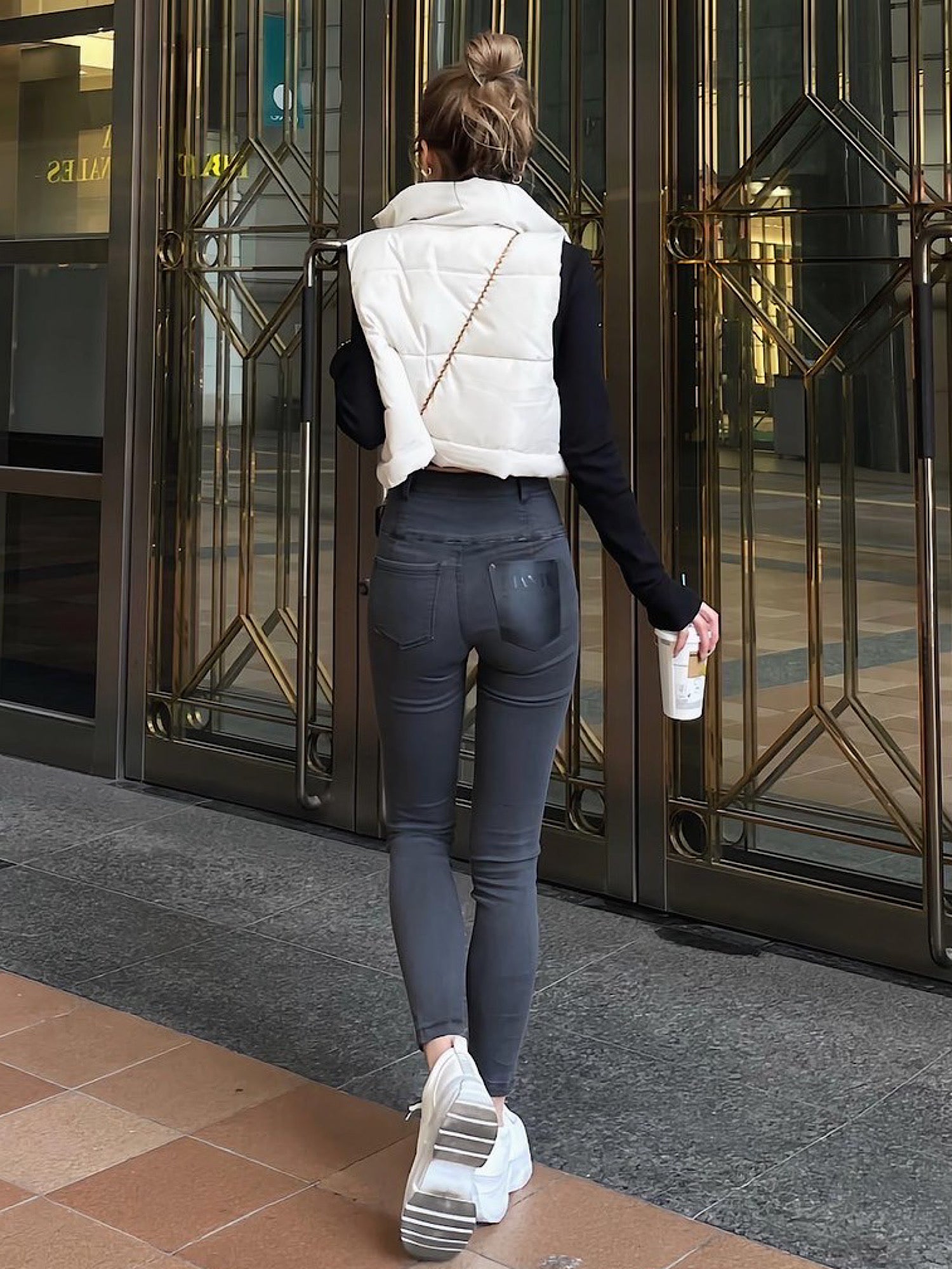 【予約】High waist skinny denim(I/BLU M 8月上旬発送予定)