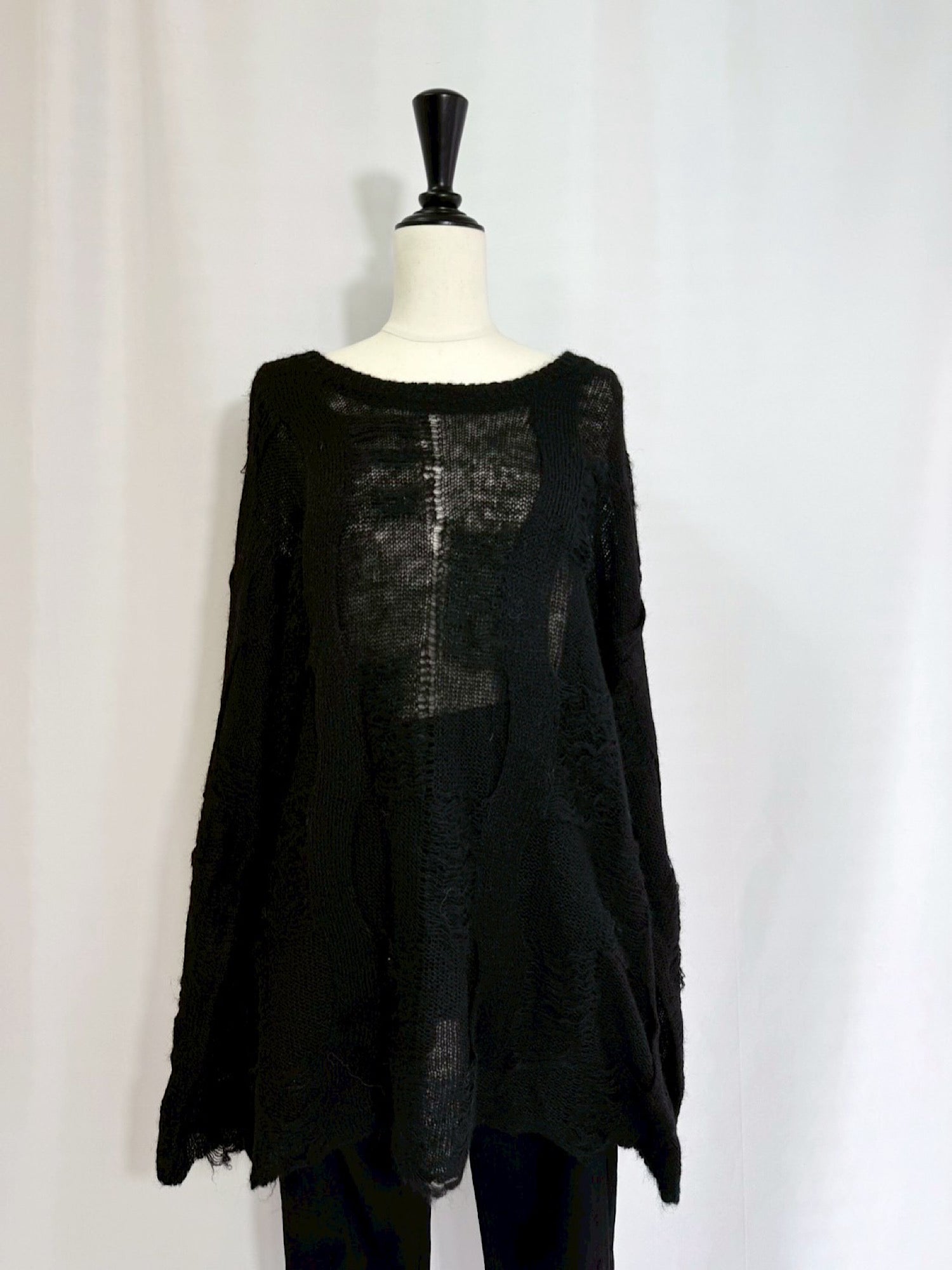 Mohair blend loose knit