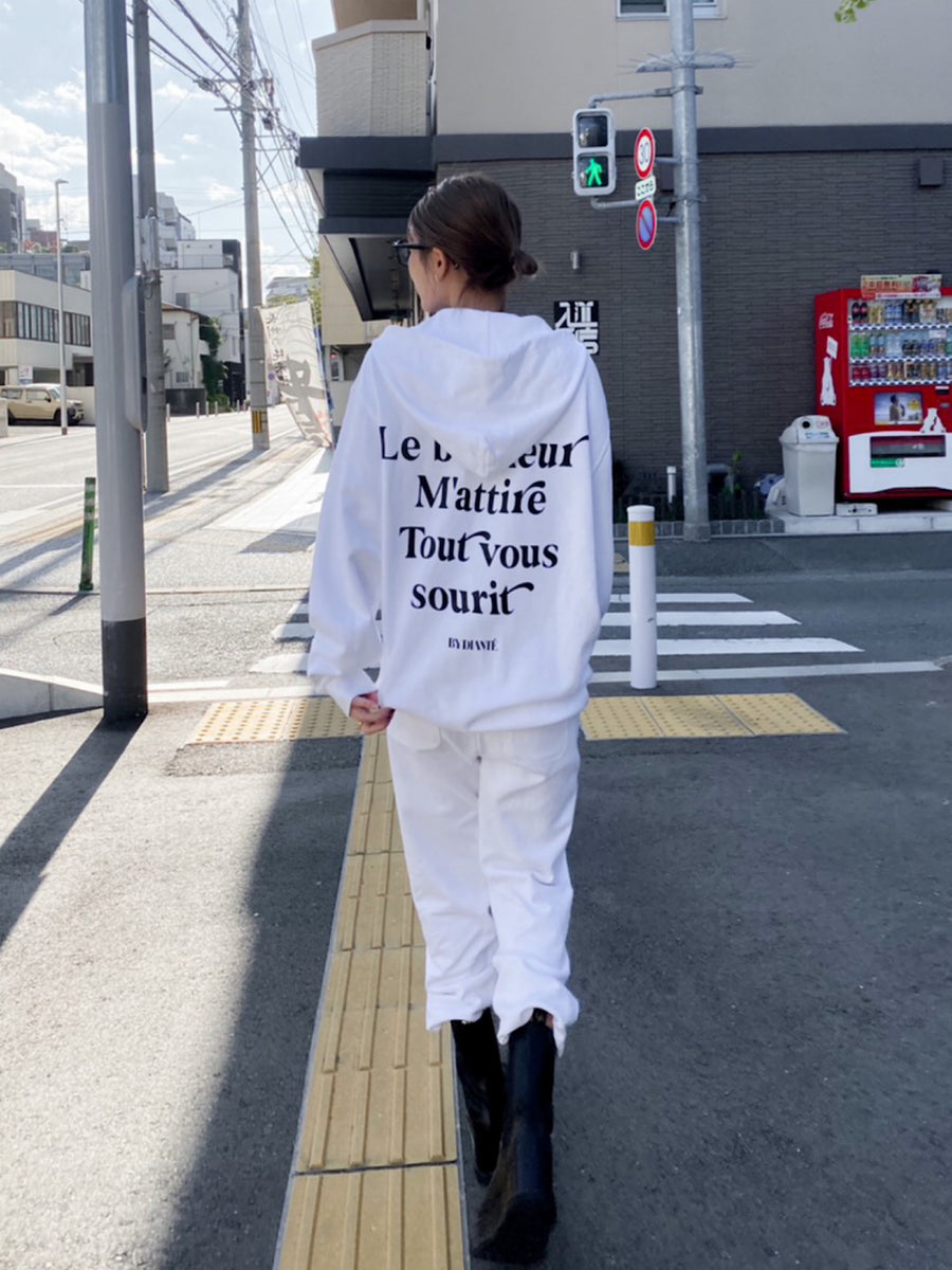 Message print zip-up hoodie | DIANTÉ (ディアンテ)公式通販サイト