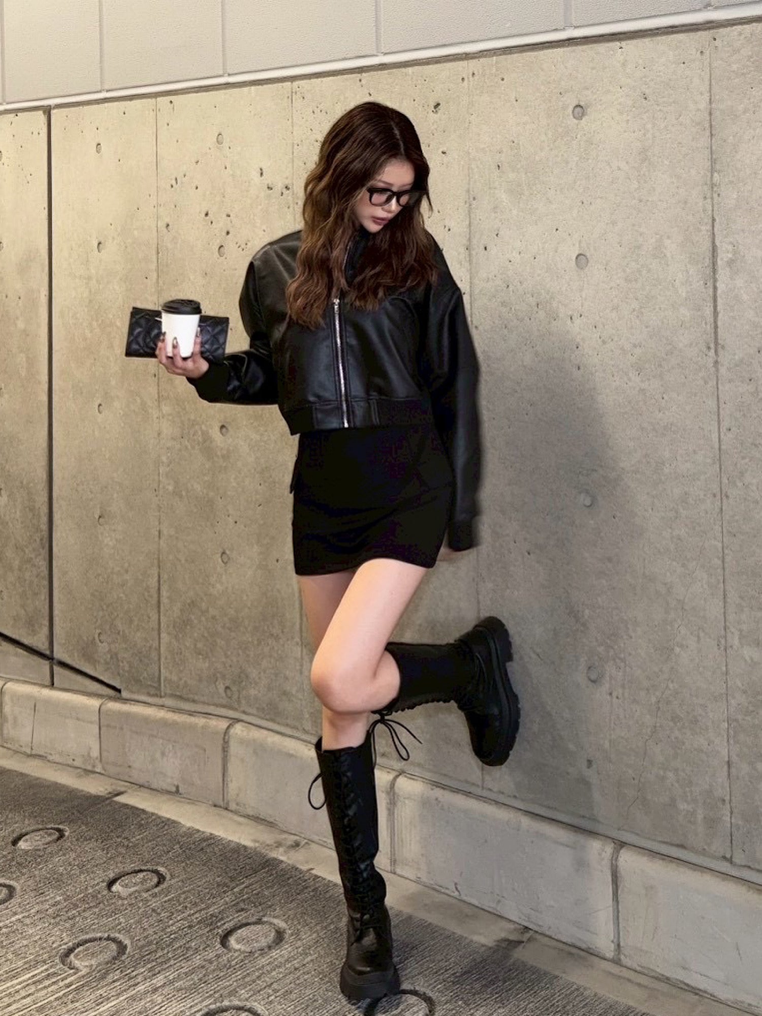 【予約】DD studs eco leather blouson(11月下旬〜中旬発送予定)